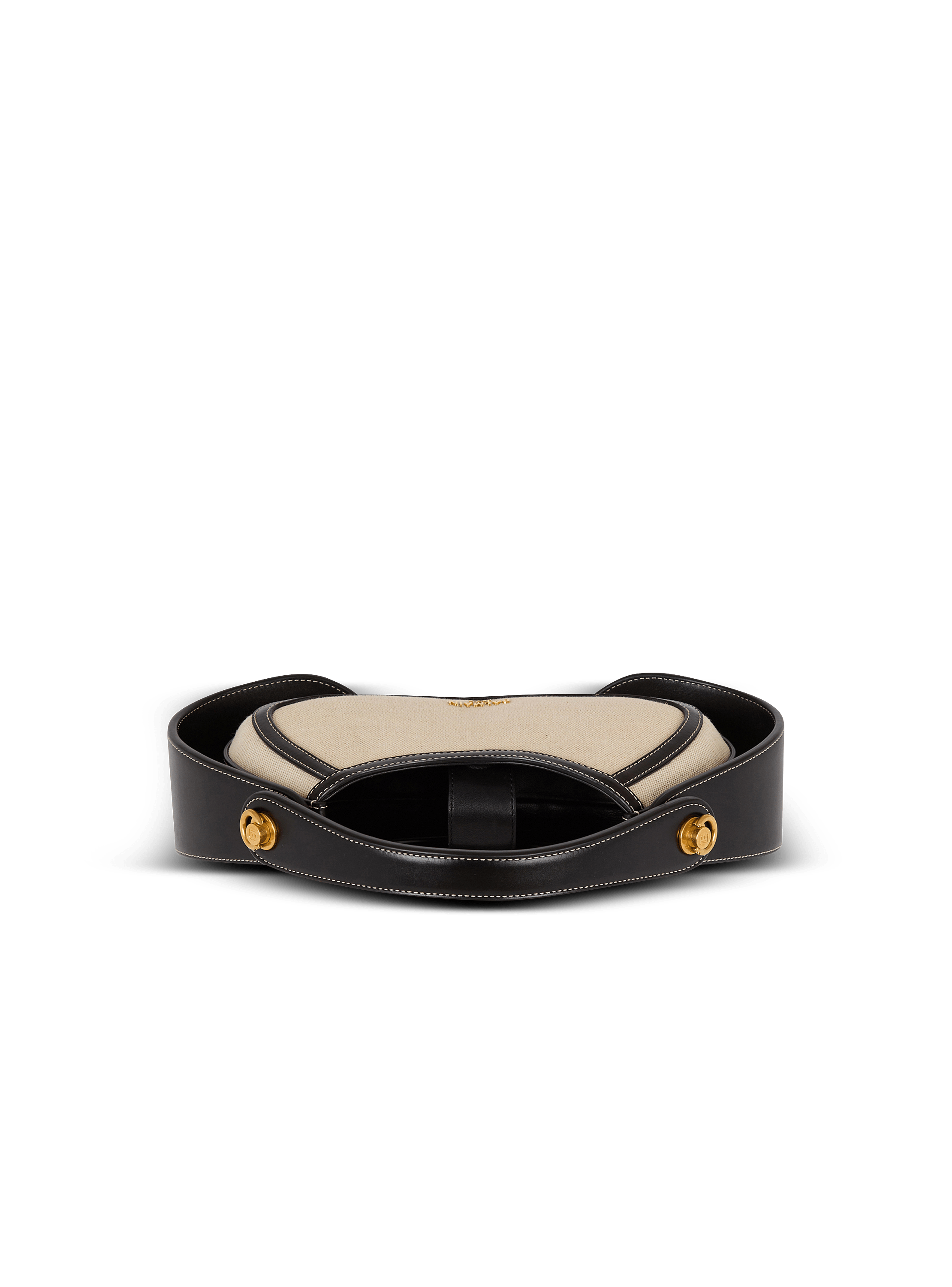 Jolie Madame キャンバス＆レザー ミディアムバッグ