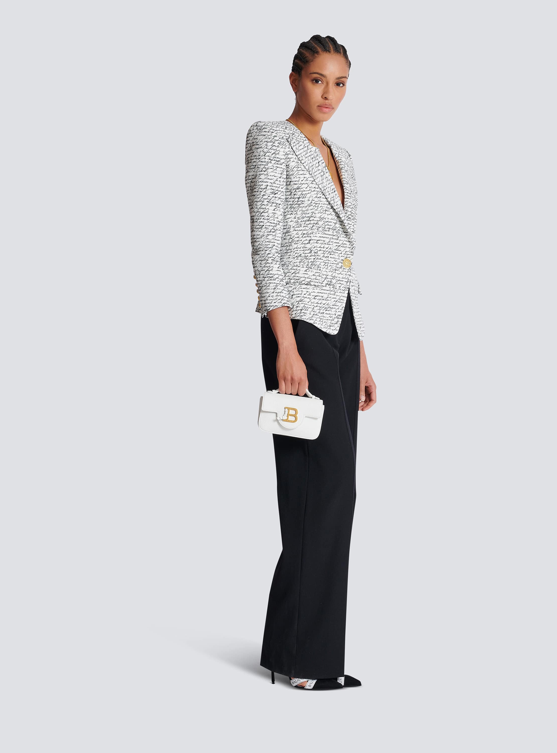 【関税&送料込】Balmain Borsa B-Buzz 17 In Pelle B-Buzz Dynasty bag in crocodile-print leather - Women | BALMAIN