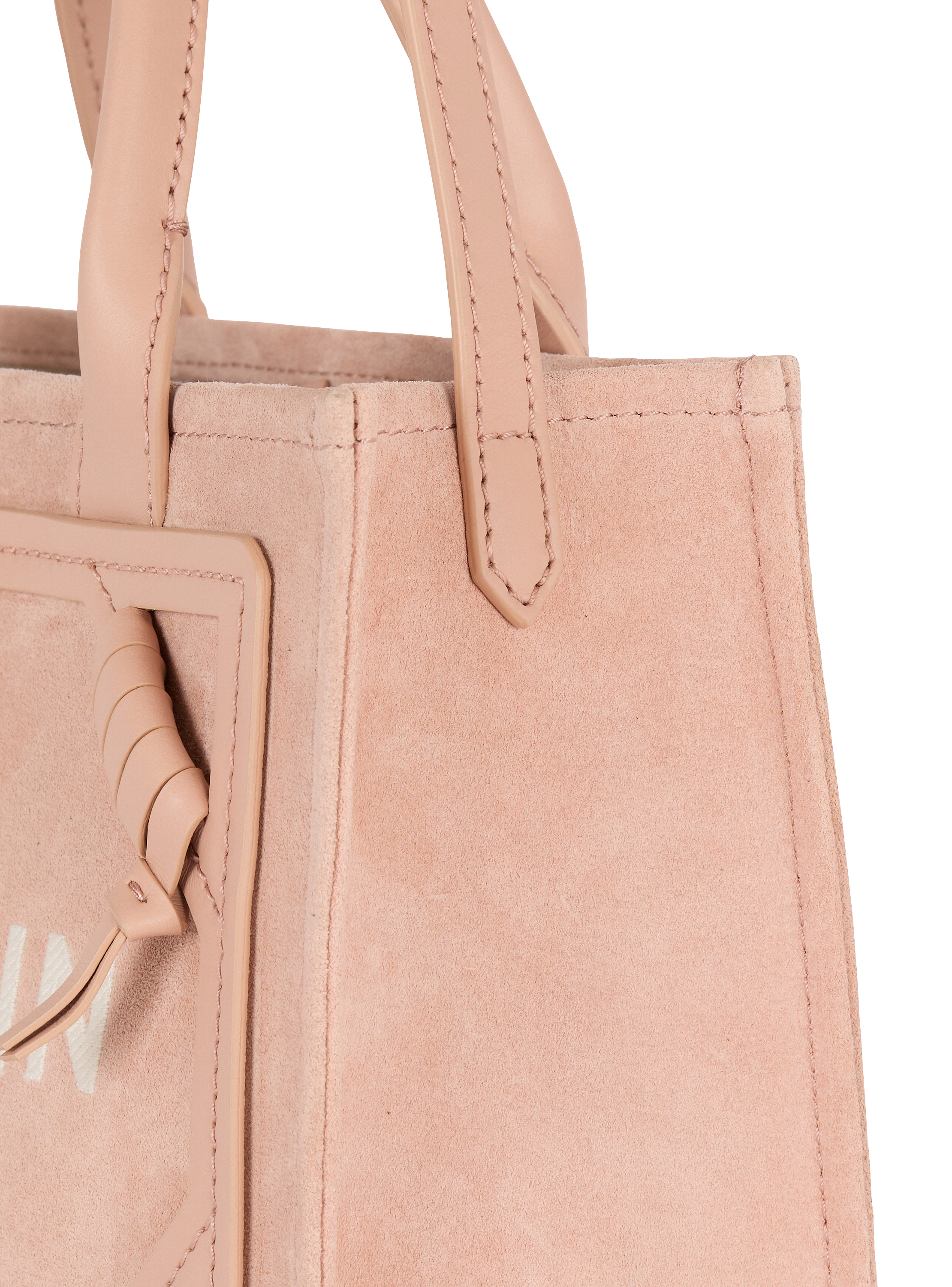 Small suede B-Army tote bag beige beige - Women | BALMAIN