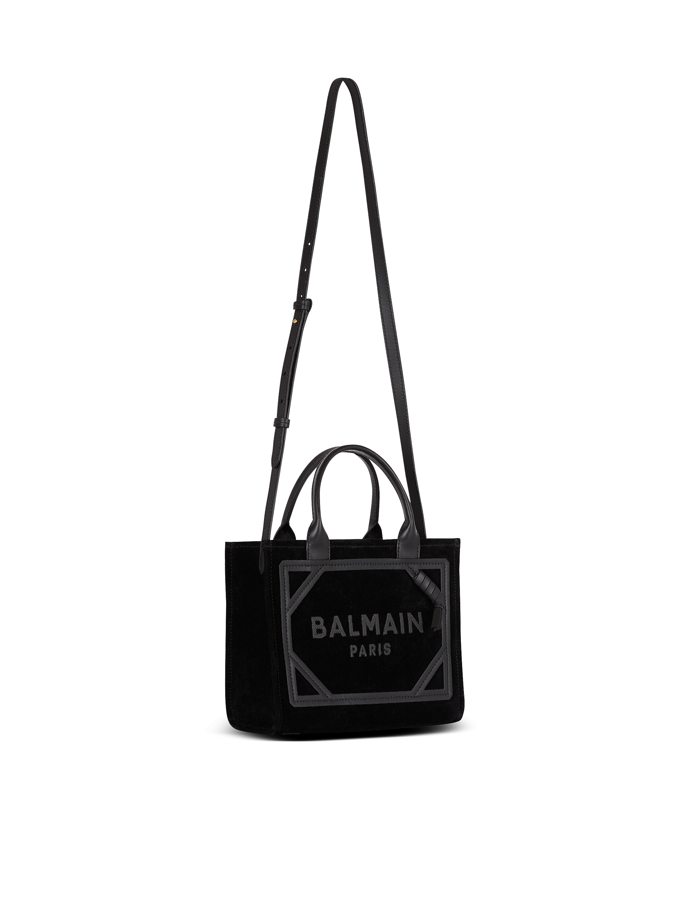 Small suede B-Army tote bag - Women | BALMAIN