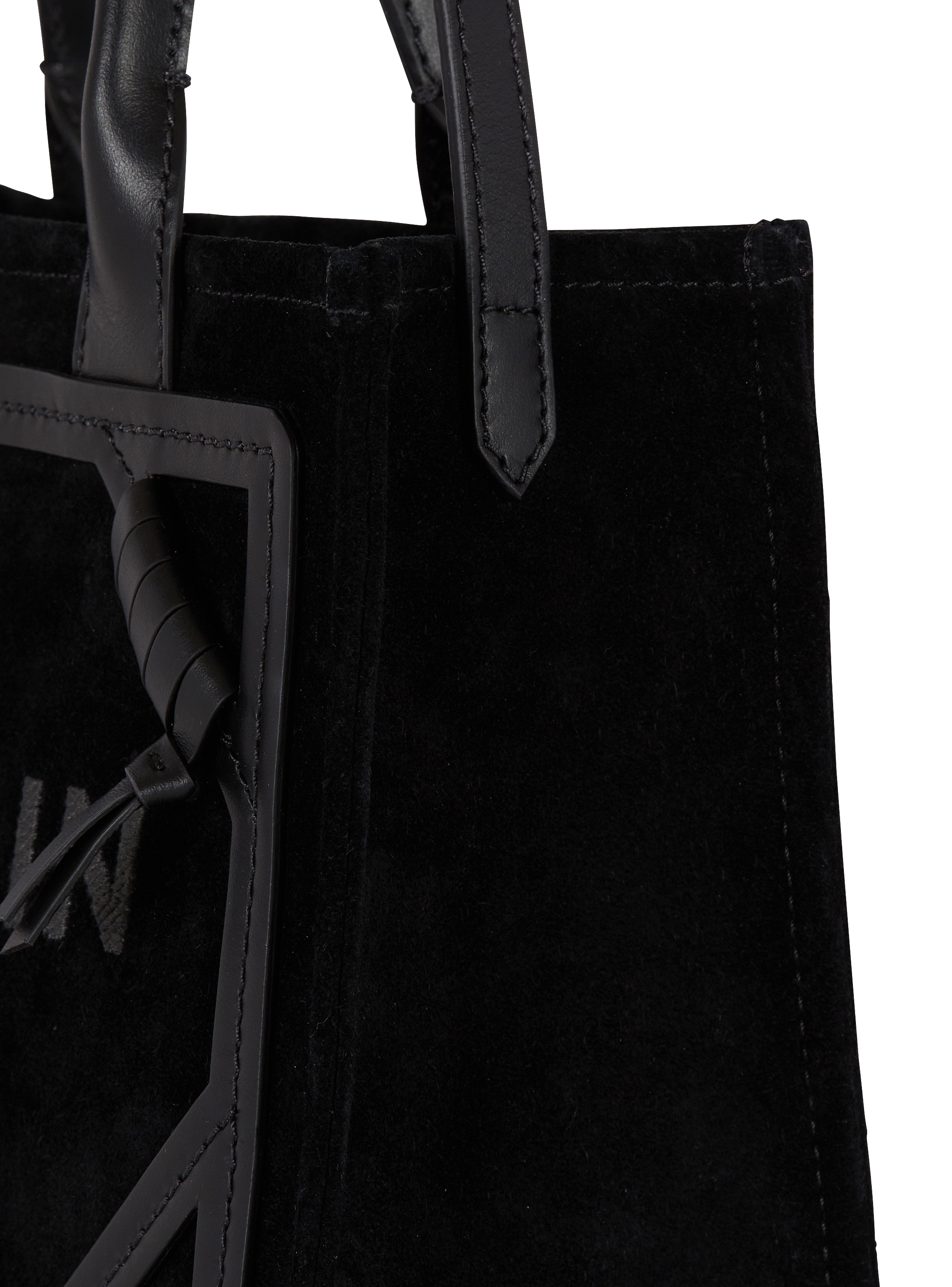 Small suede B-Army tote bag