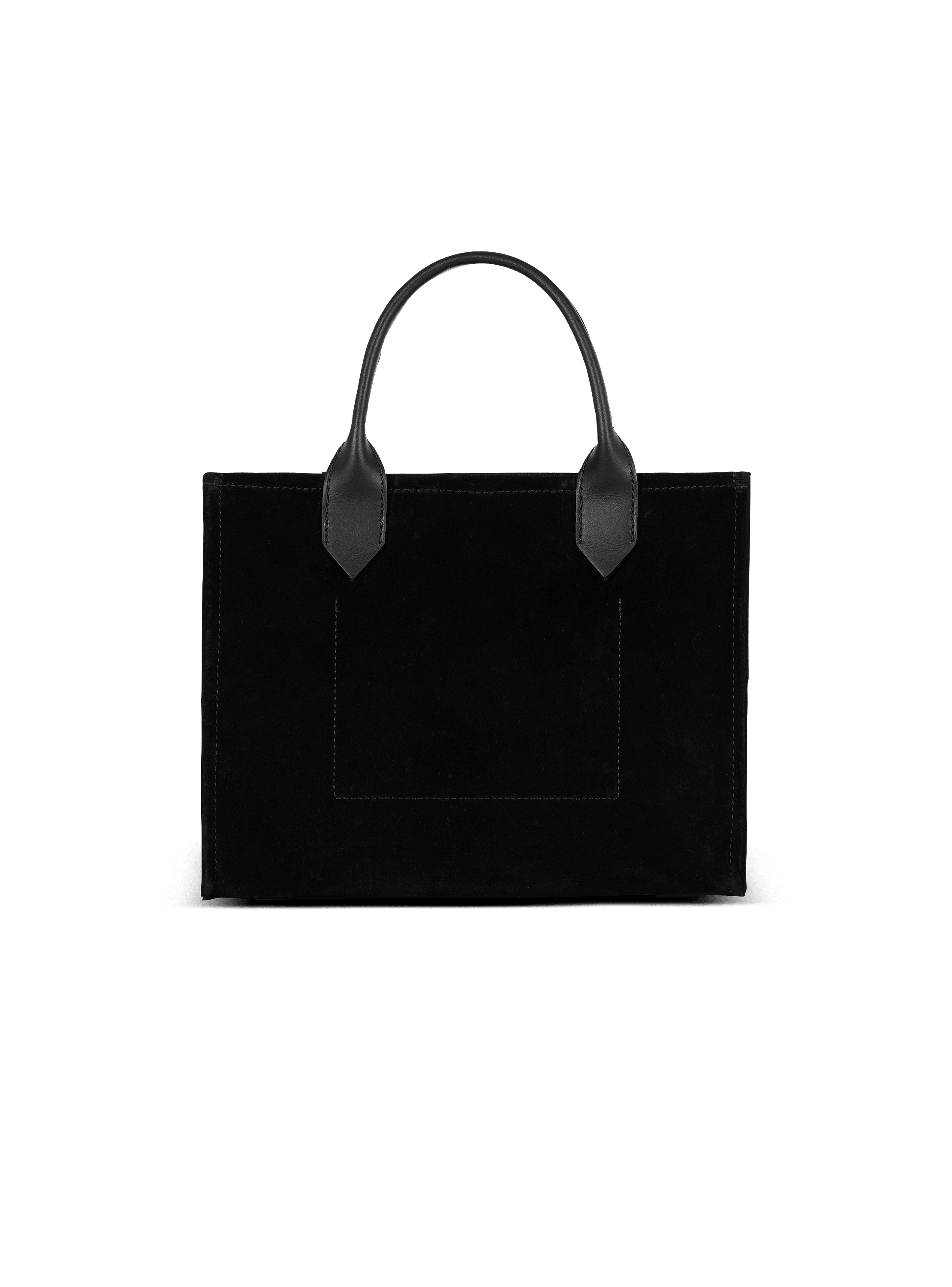 トートバッグ B-Army Small Shopper Bag - Balmain - Cotton - Ivory/Black B-Army small tote bag in canvas and leather - Women | BALMAIN