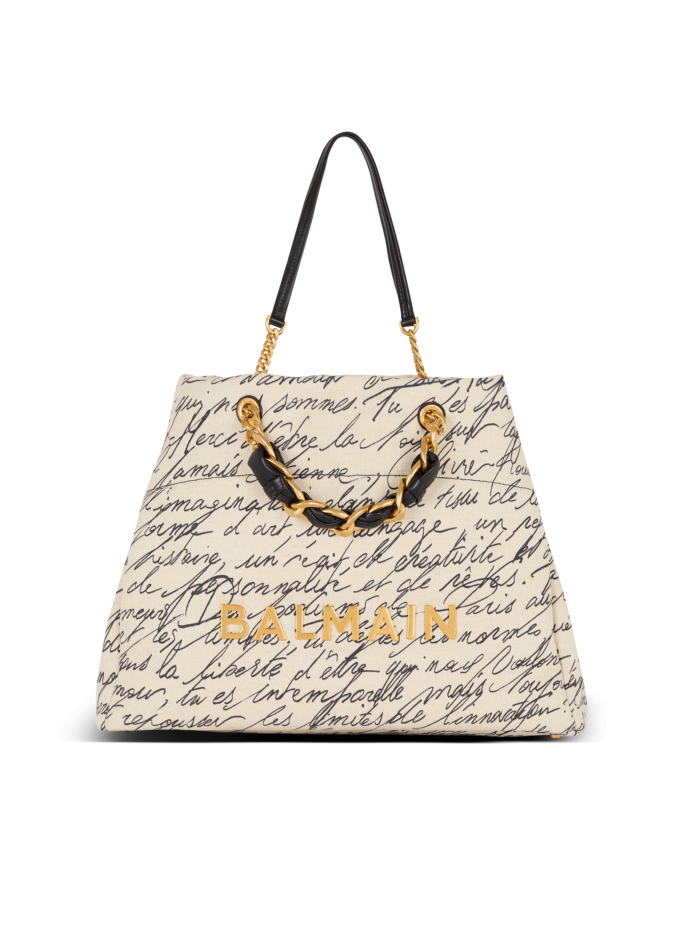 BALMAIN 1945 ソフト XXL トトハック EN1FF813TEPM GAU 1945 Soft XXL tote bag in printed canvas - Women | BALMAIN