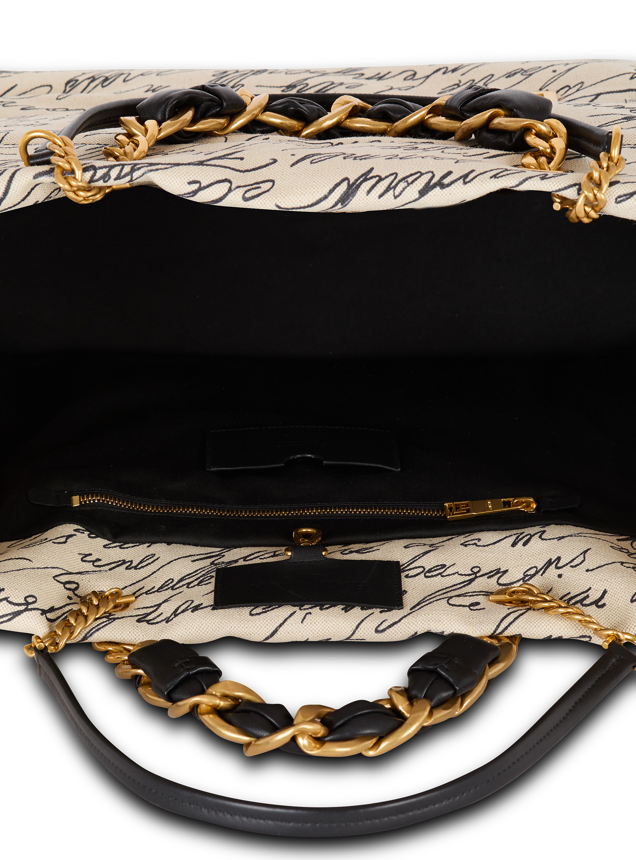 BALMAIN 1945 ソフト XXL トトハック EN1FF813TEPM GAU 1945 Soft XXL tote bag in printed canvas - Women | BALMAIN