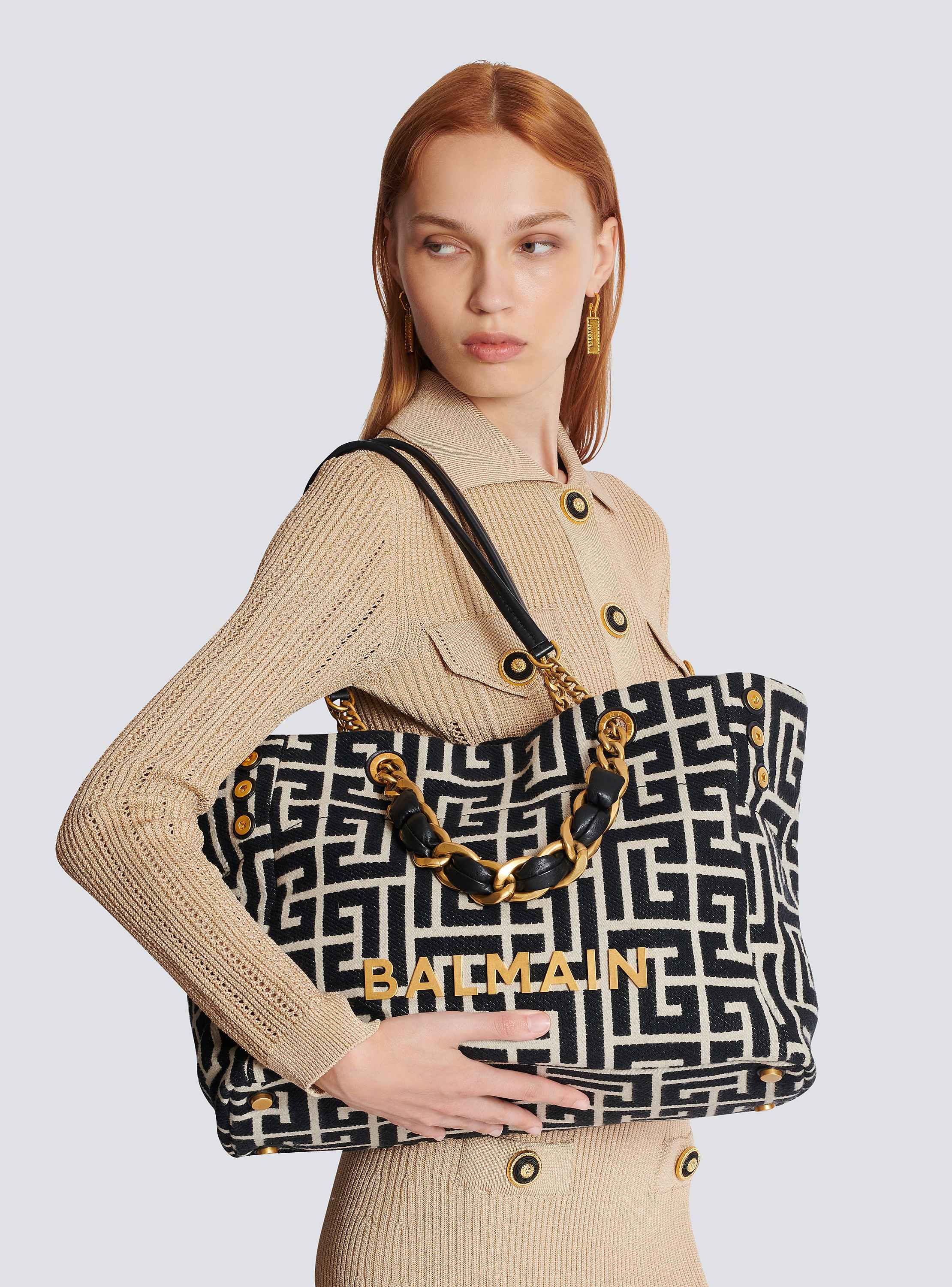 1945 Soft monogrammed jacquard tote bag