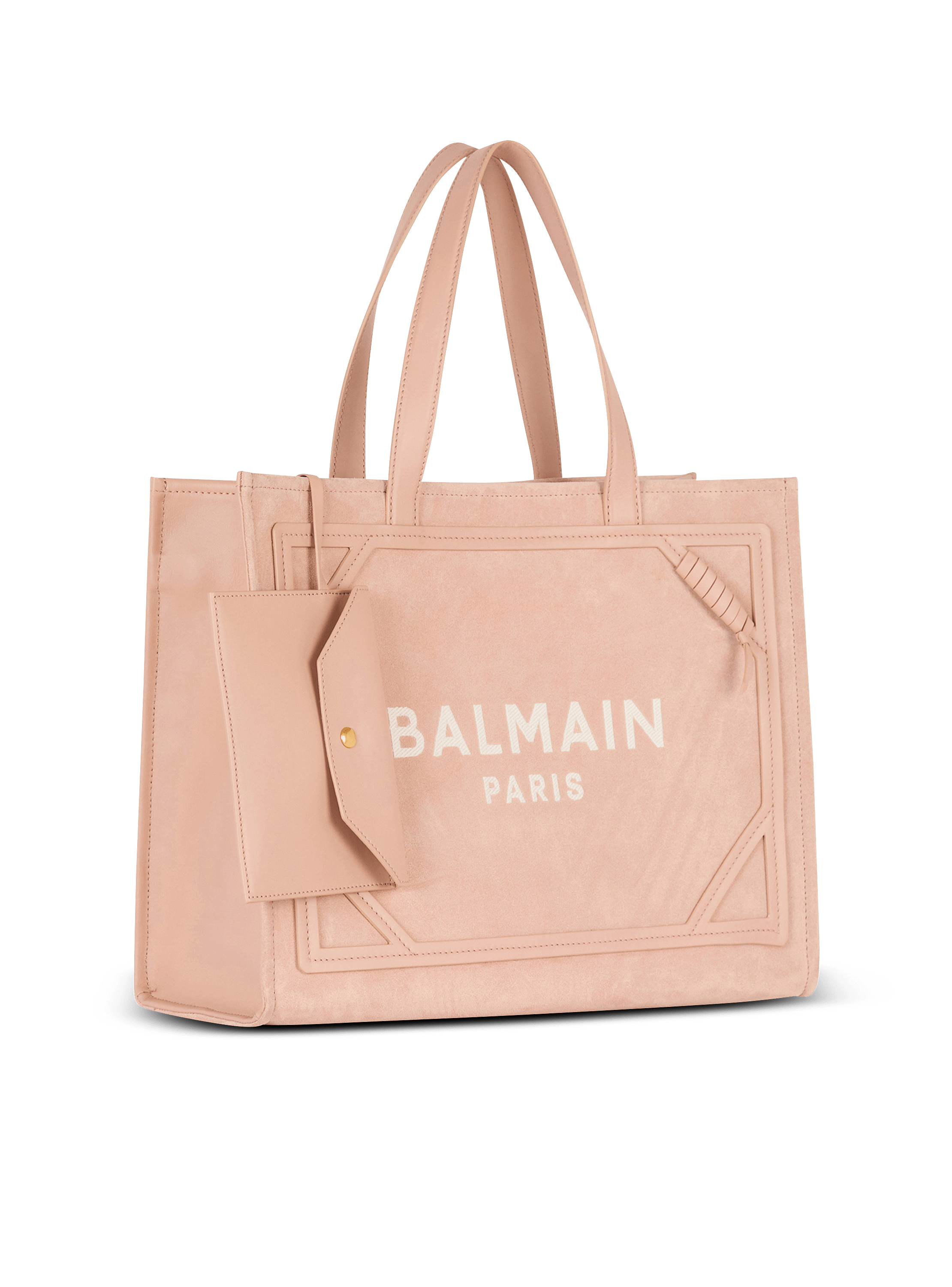 Medium suede B-Army tote bag - Women | BALMAIN