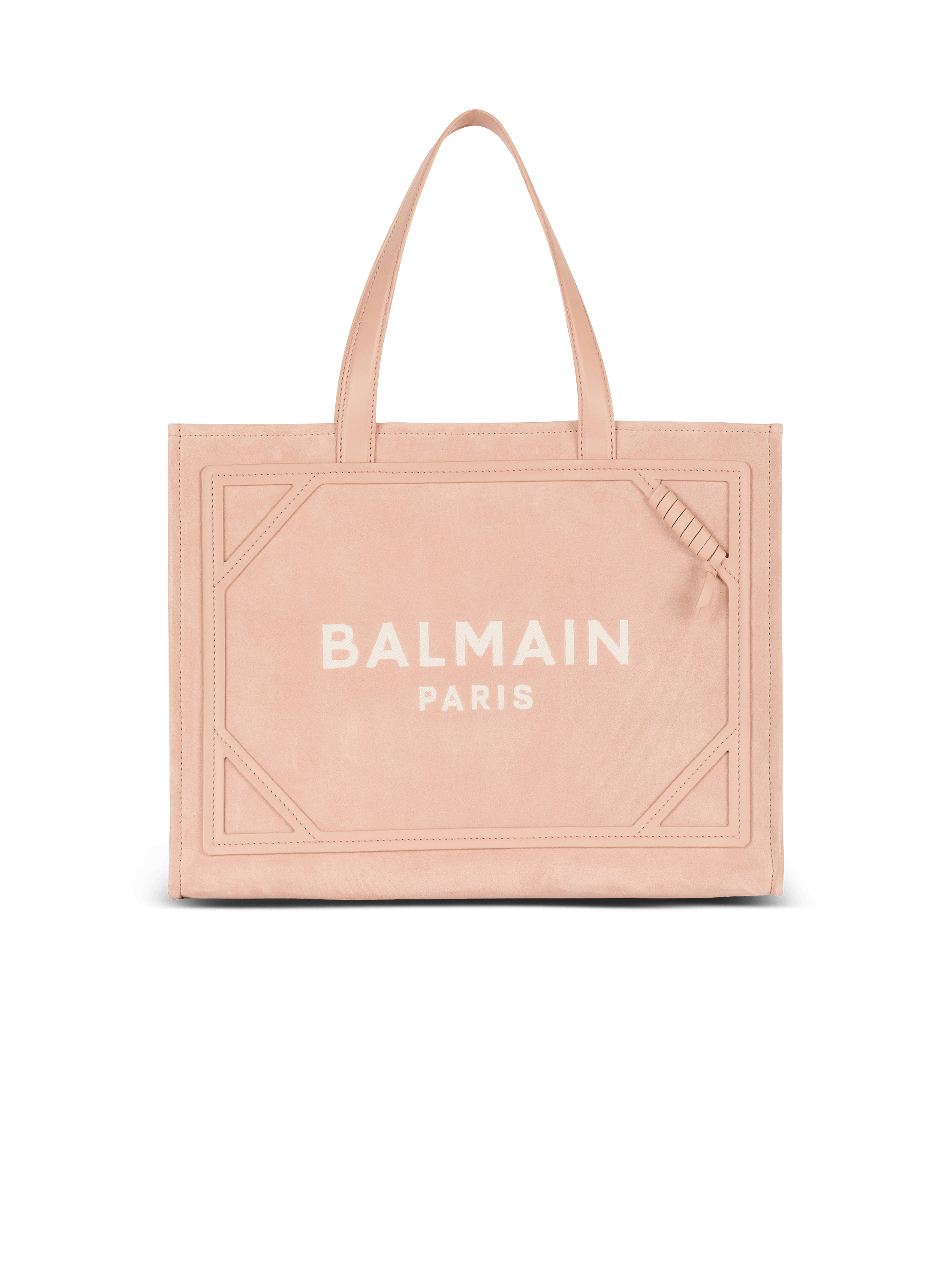 Medium suede B-Army tote bag