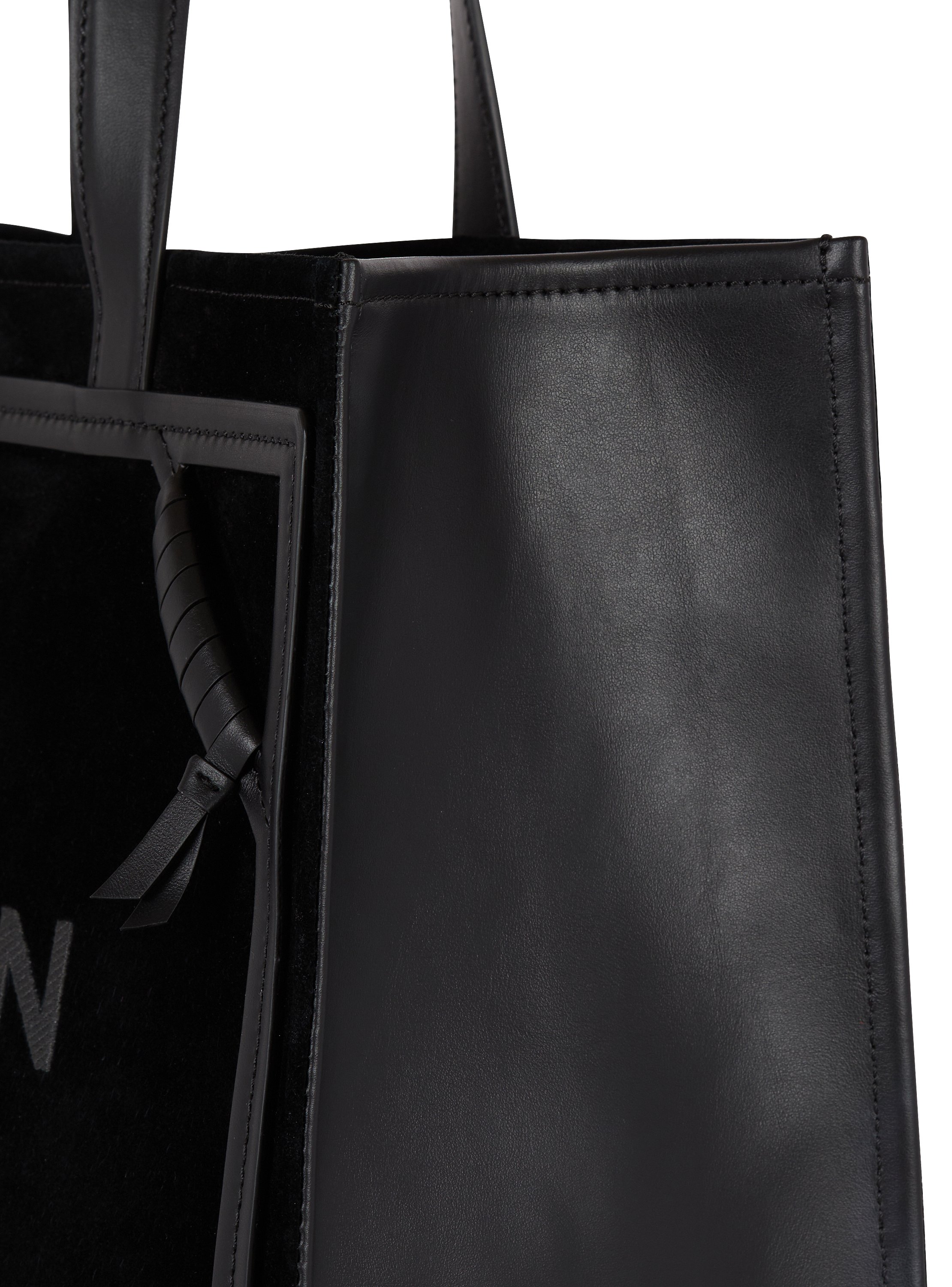 Medium suede B-Army tote bag