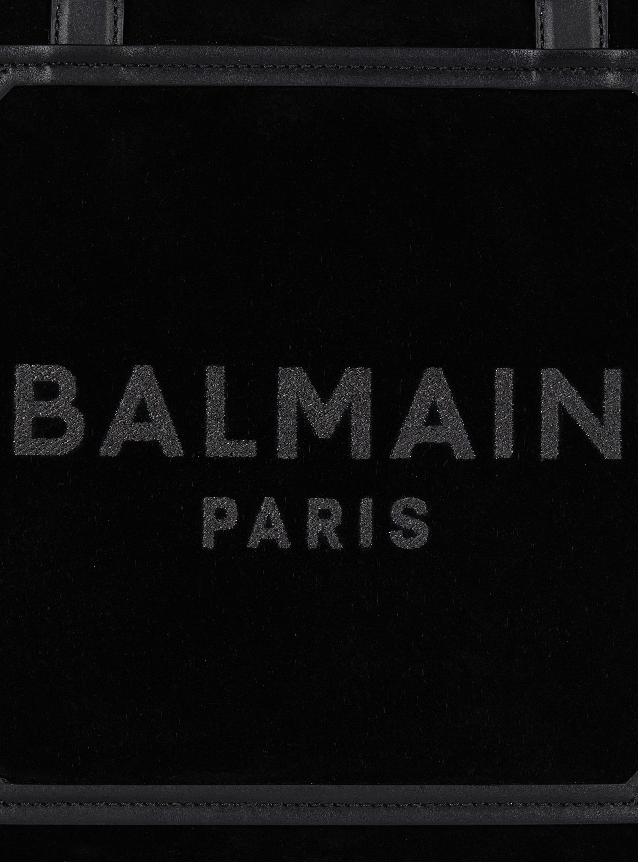 Medium suede B-Army tote bag