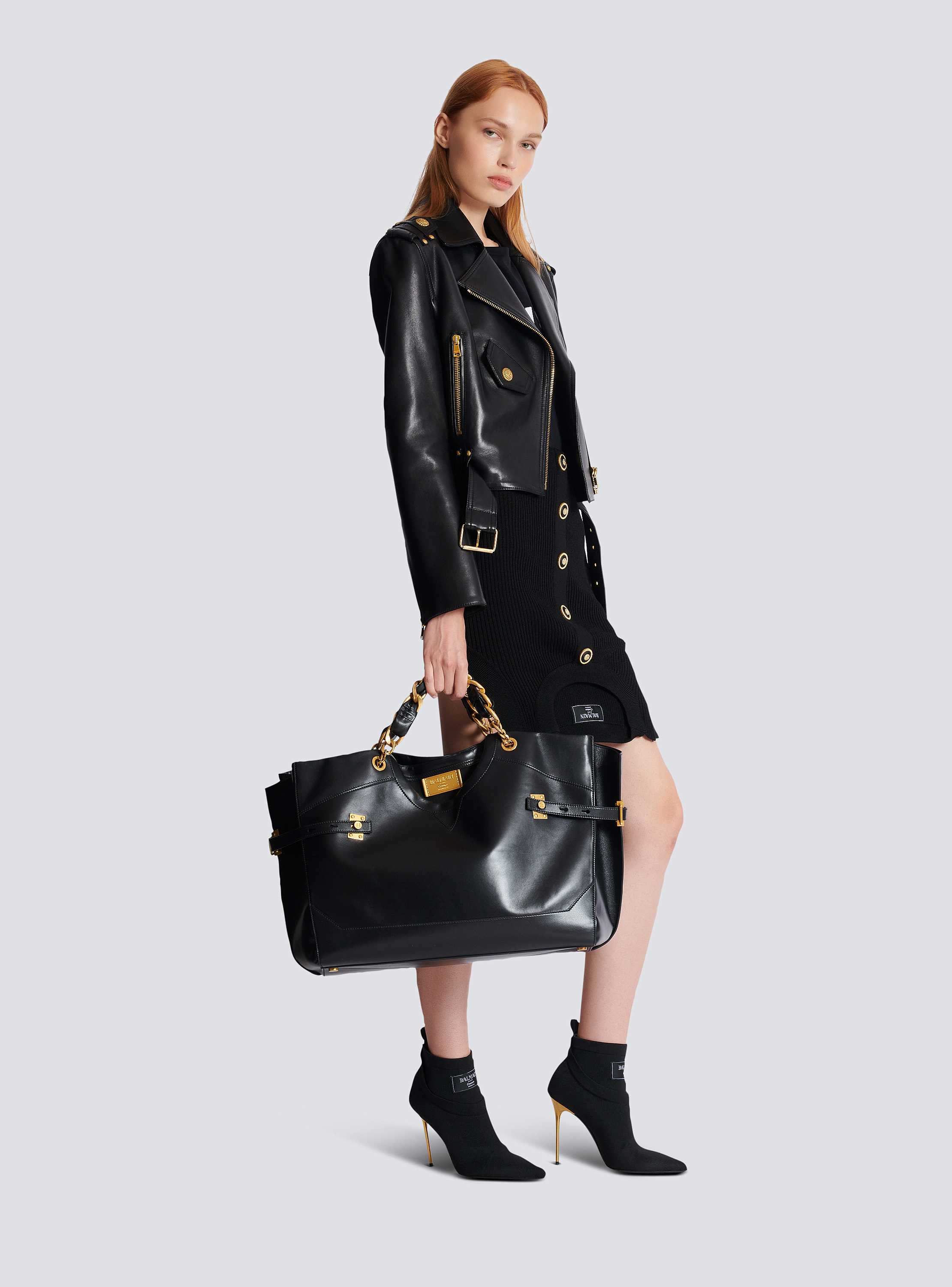 クルーネック カーフレザー トートバッグ - Women | BALMAIN