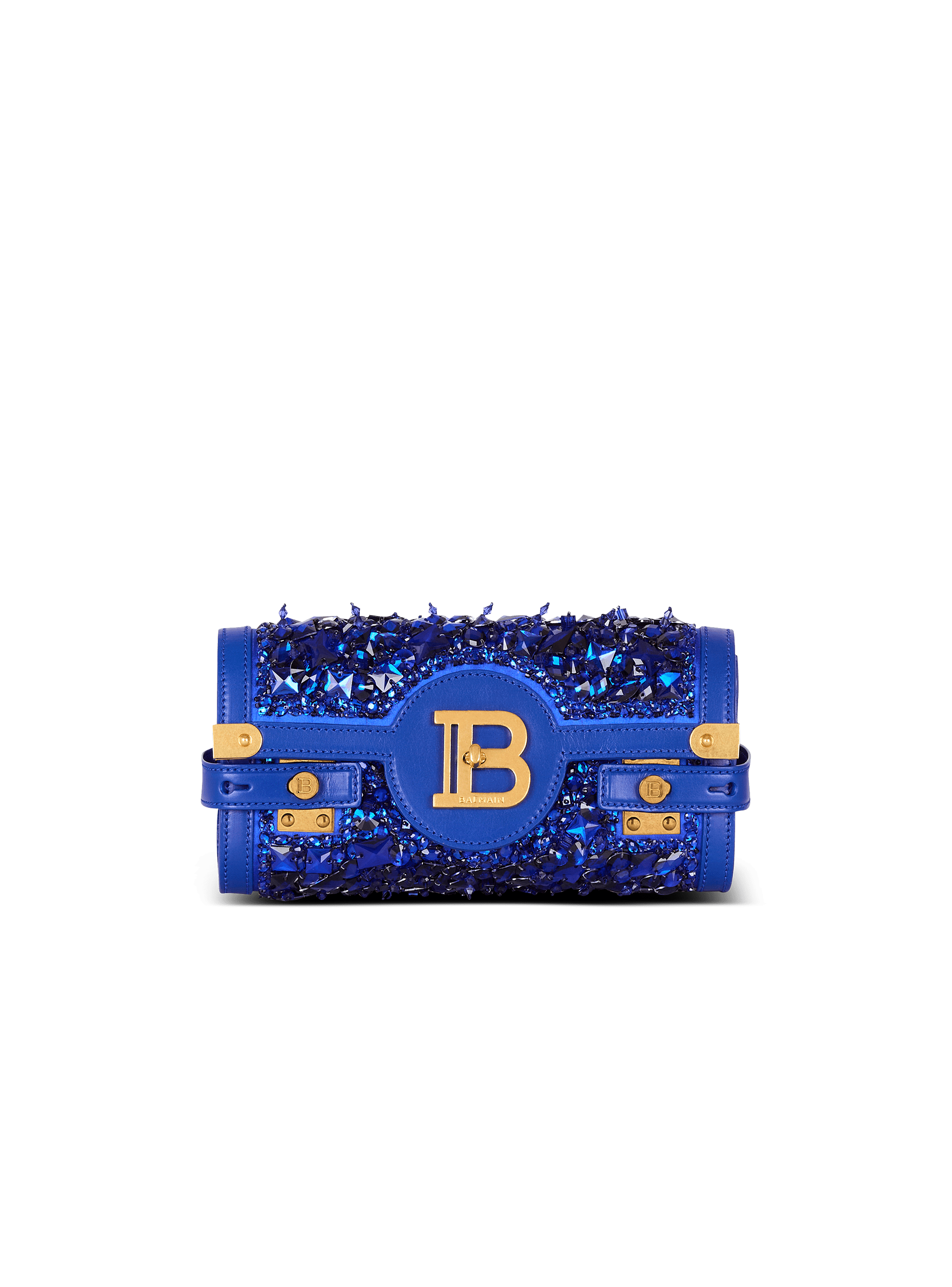 B-Buzz Pouch 23 in leather and embroidered satin