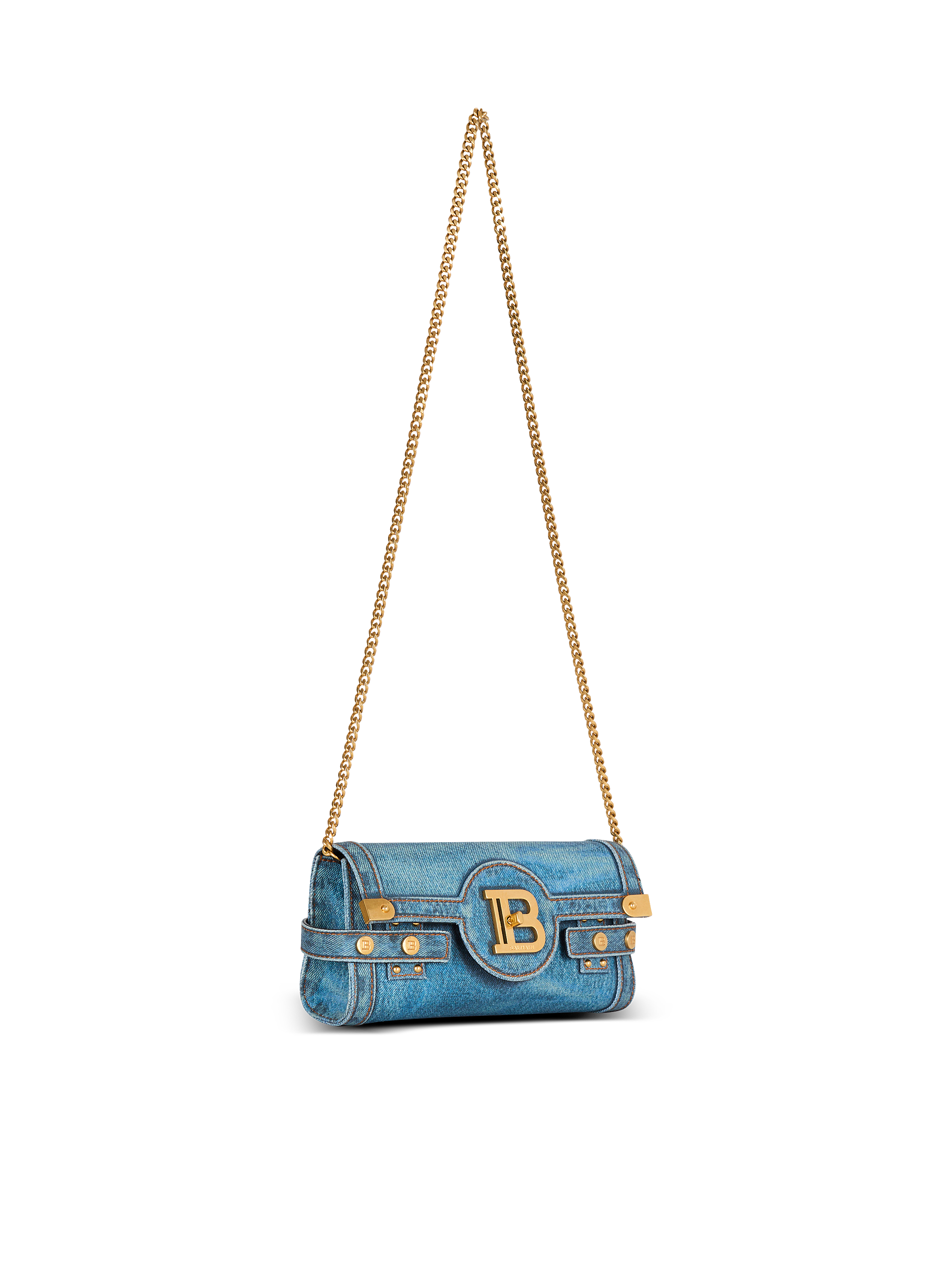 激安挑戦！！ blue canvas print denim in 23 Pouch B-Buzz - BALMAIN | Women バッグ
