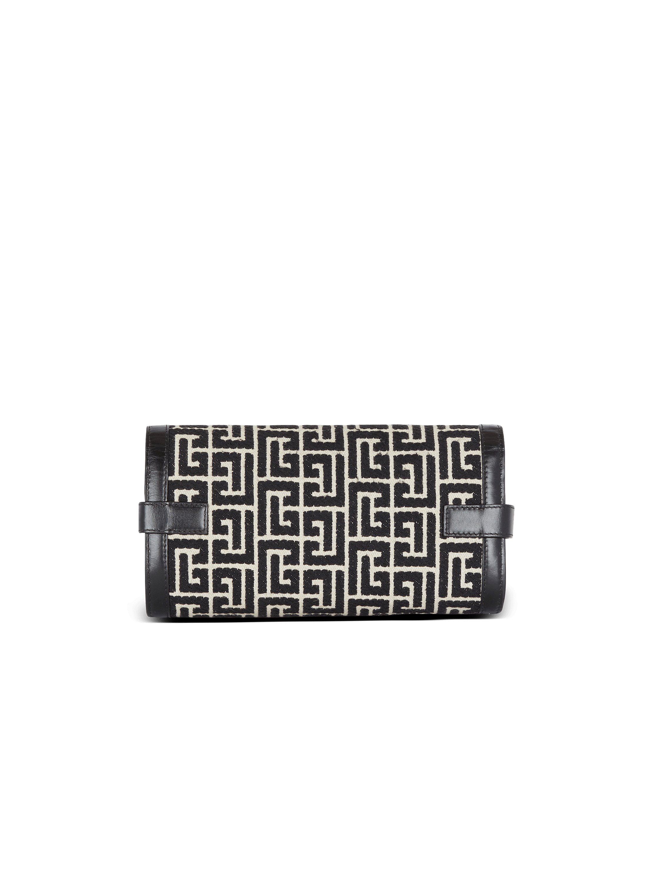 B-Buzz 23 jacquard and leather Clutch bag black - Women