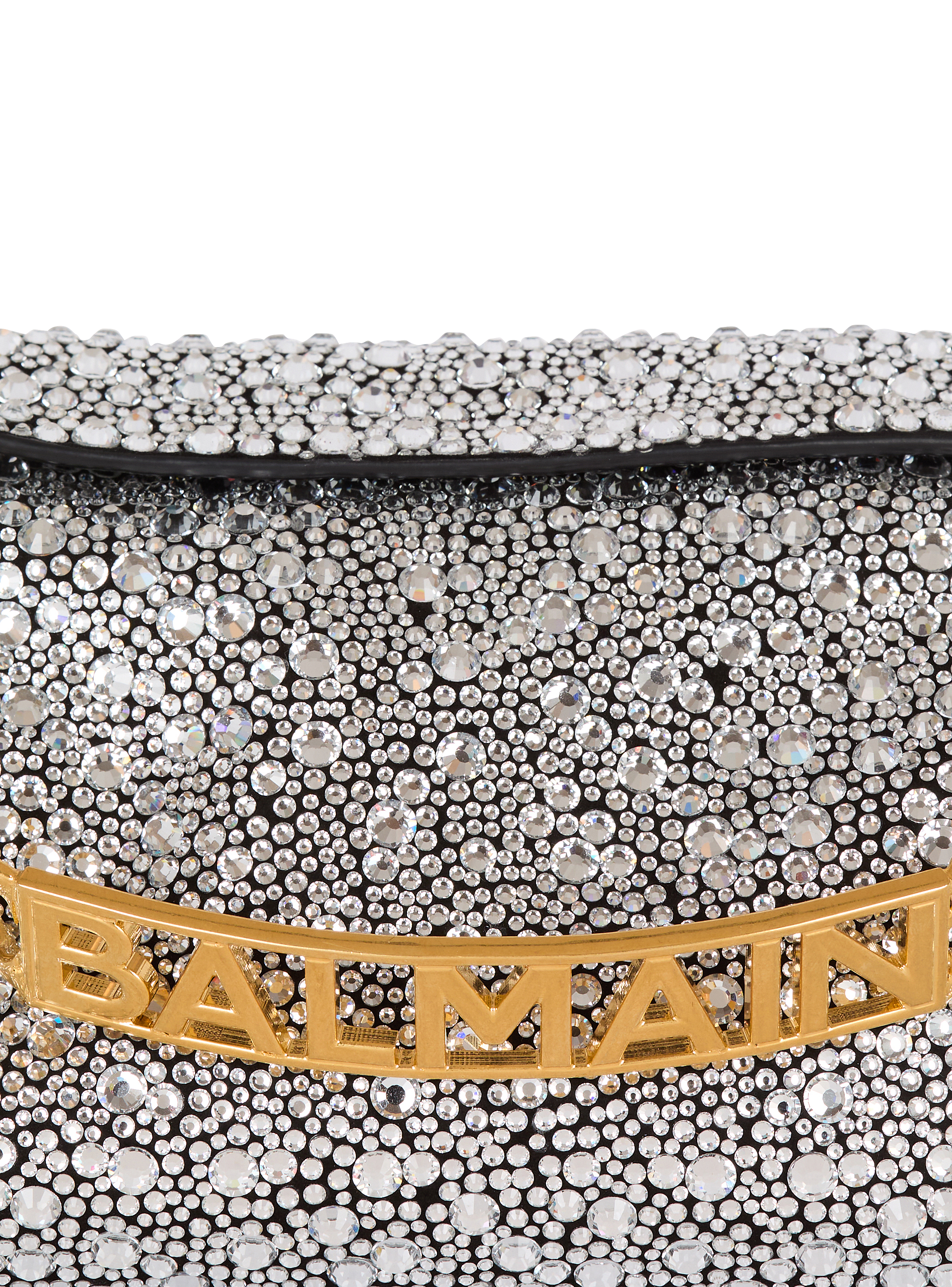 1945 Soft suede and rhinestone clutch