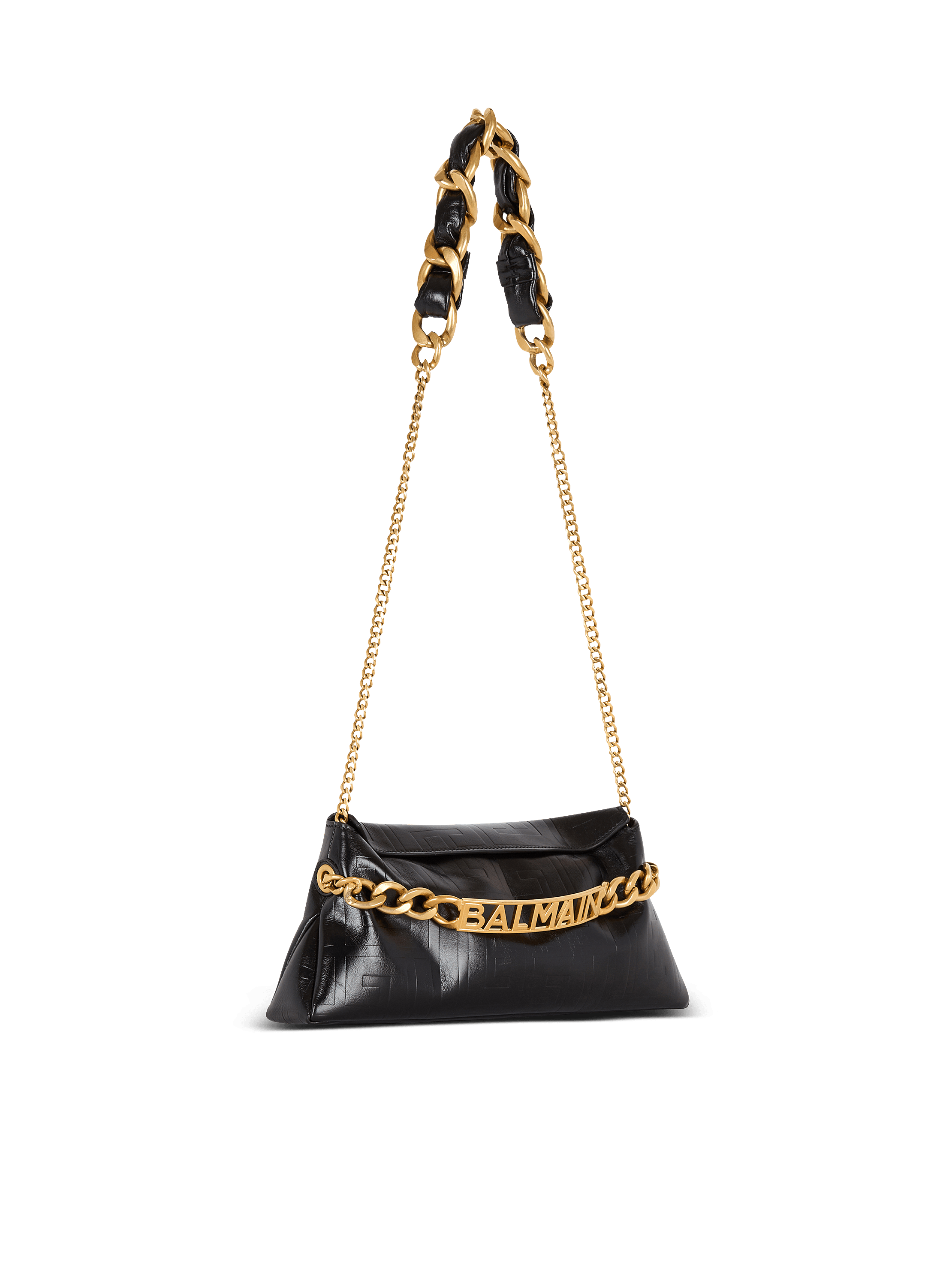 1945 Soft clutch in monogrammed calfskin