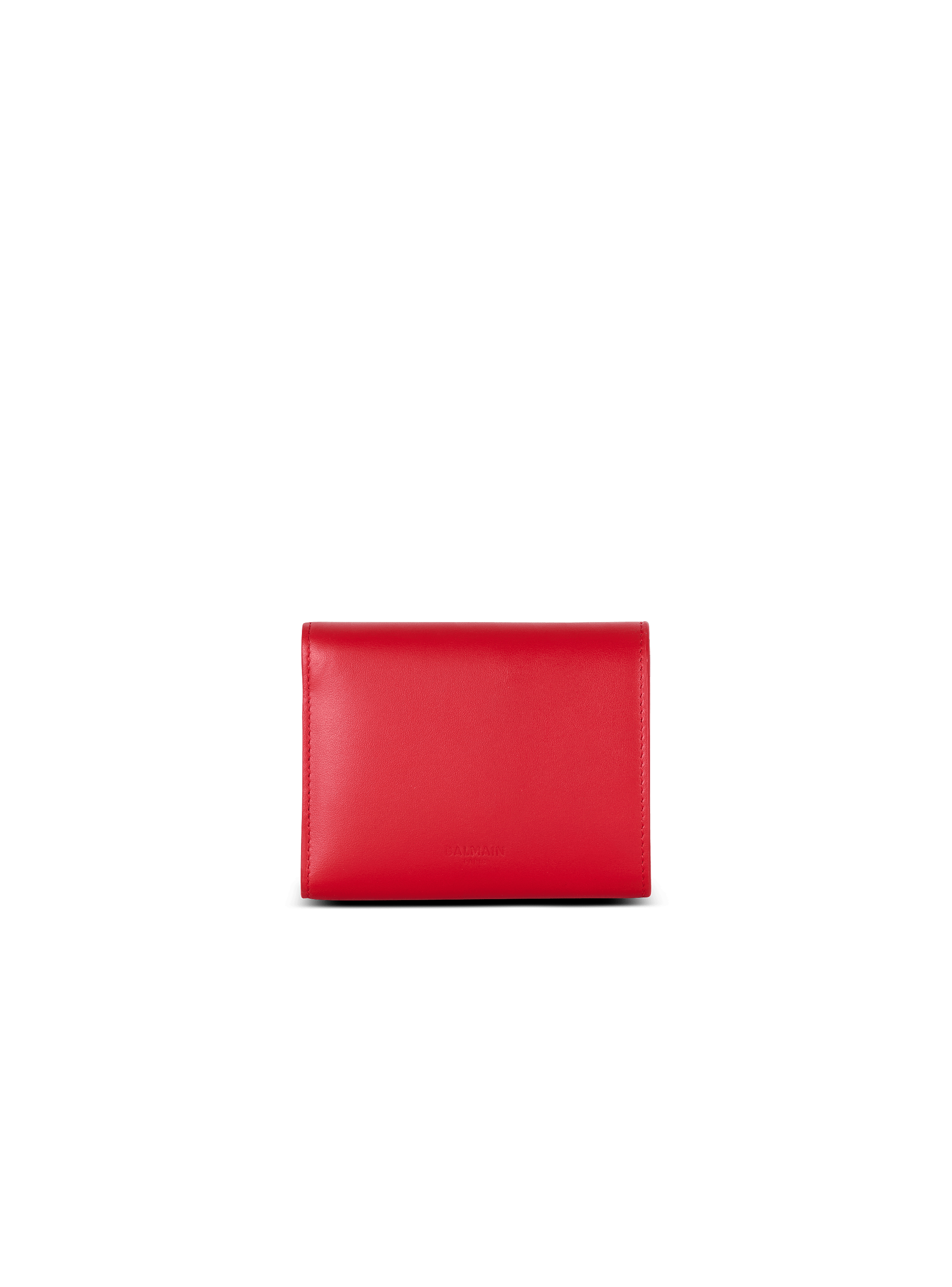 BALMAIN Bハストライフォルト財布 EN1NK239LAVE 3BZ Printed calfskin B-Buzz trifold wallet - Women | BALMAIN
