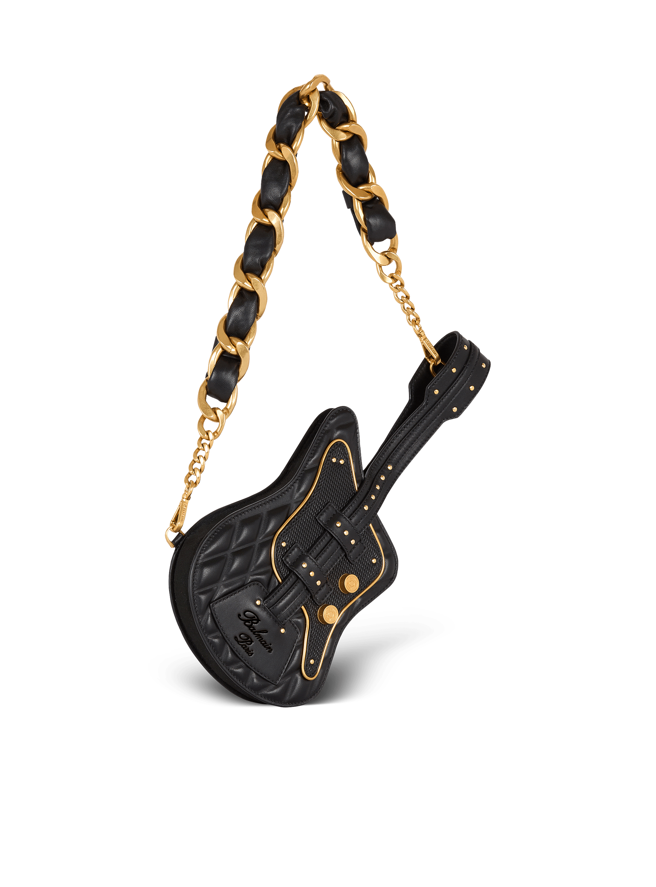 Guitar quilted calfskin bag 