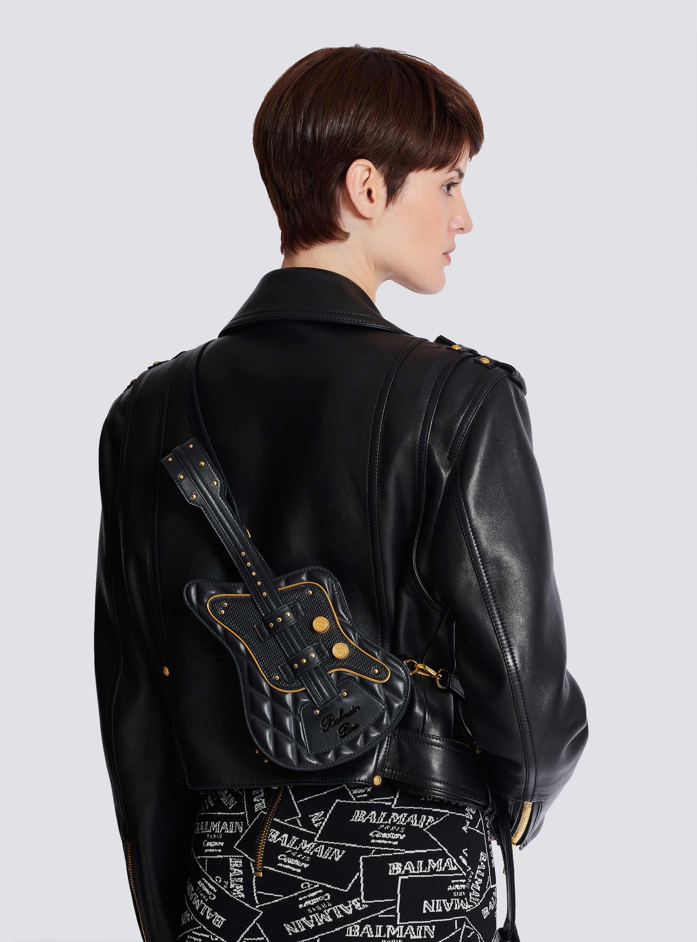 Guitar quilted calfskin bag 