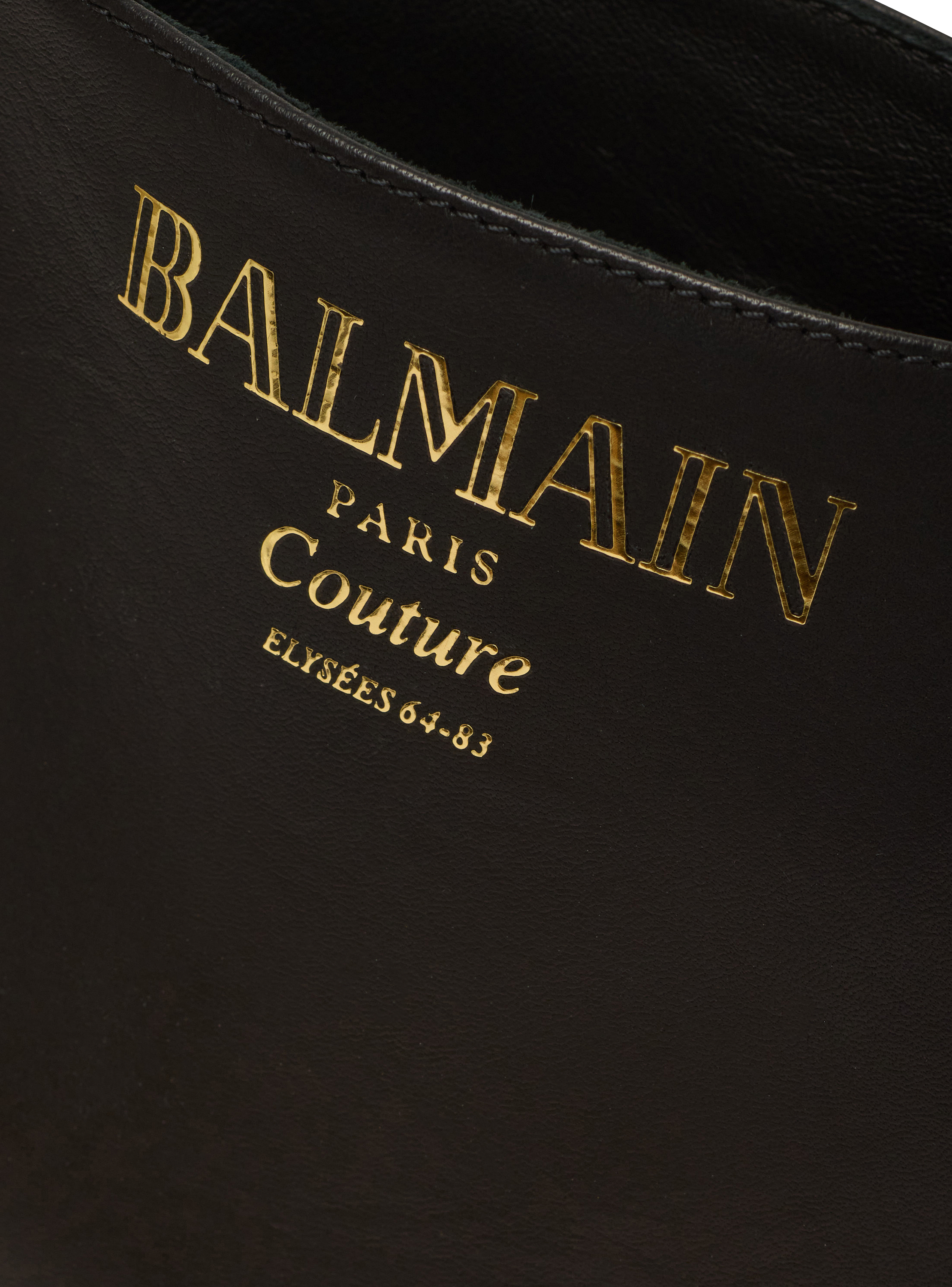 ショートブーツ・ブーティ BALMAIN EN1TE108LTBC 0PA Ankle Boots black leather boot Eden calfskin ankle boots - Women | BALMAIN