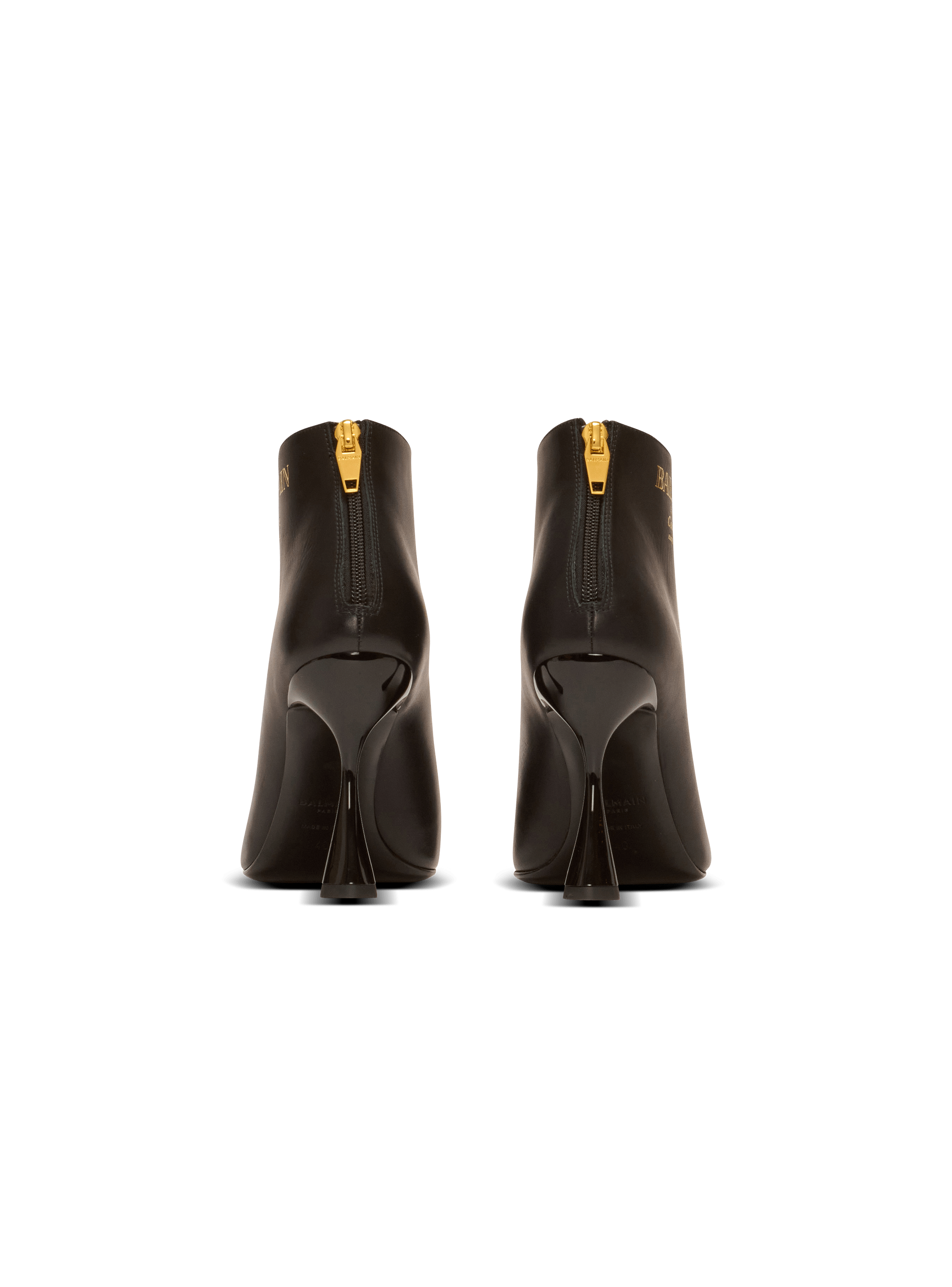 ショートブーツ・ブーティ BALMAIN EN1TE108LTBC 0PA Ankle Boots black leather boot Eden calfskin ankle boots - Women | BALMAIN