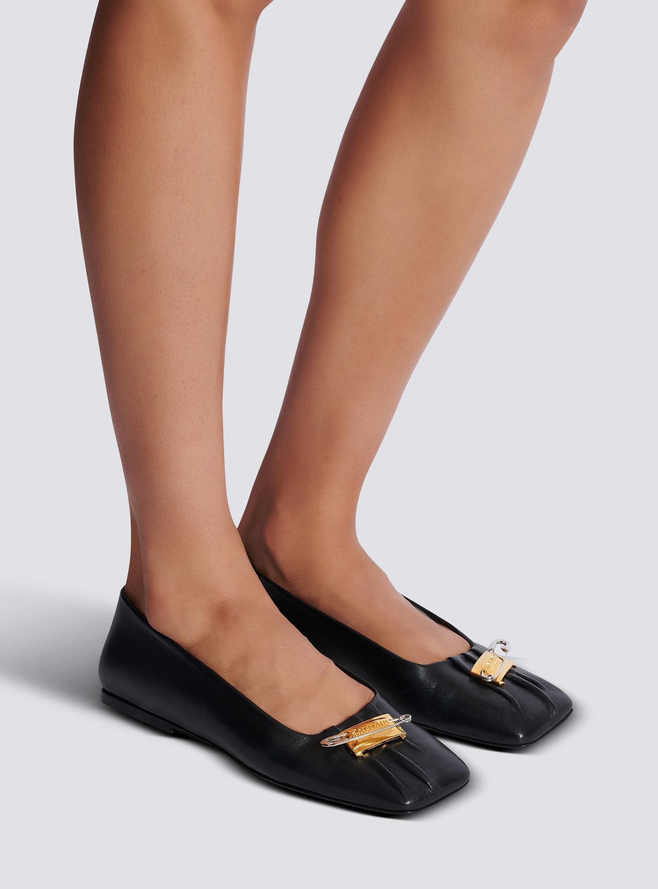 セーフティピン ギャザーラムスキン バレリーナ 