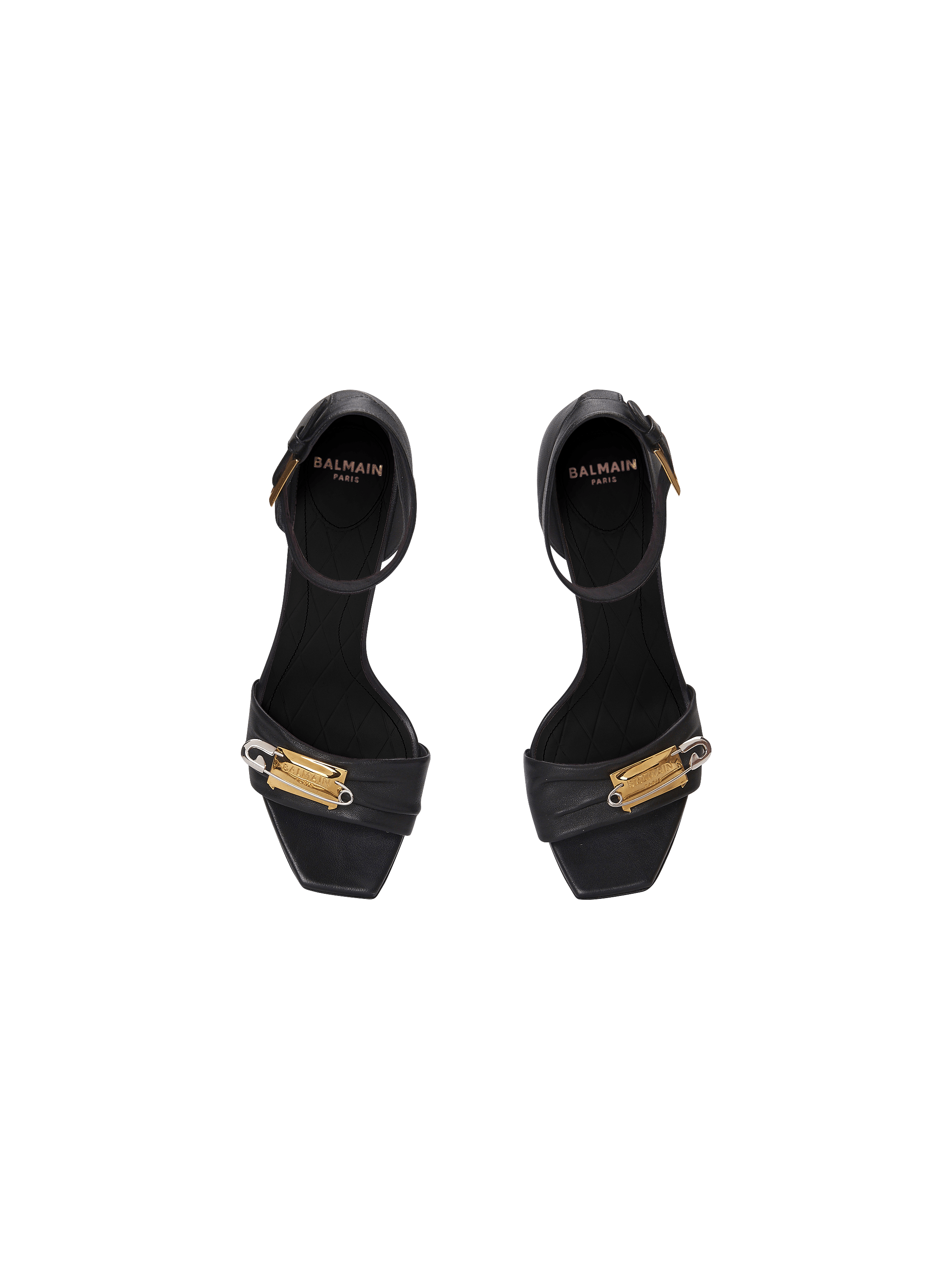 Sandal safety pin-lambskin