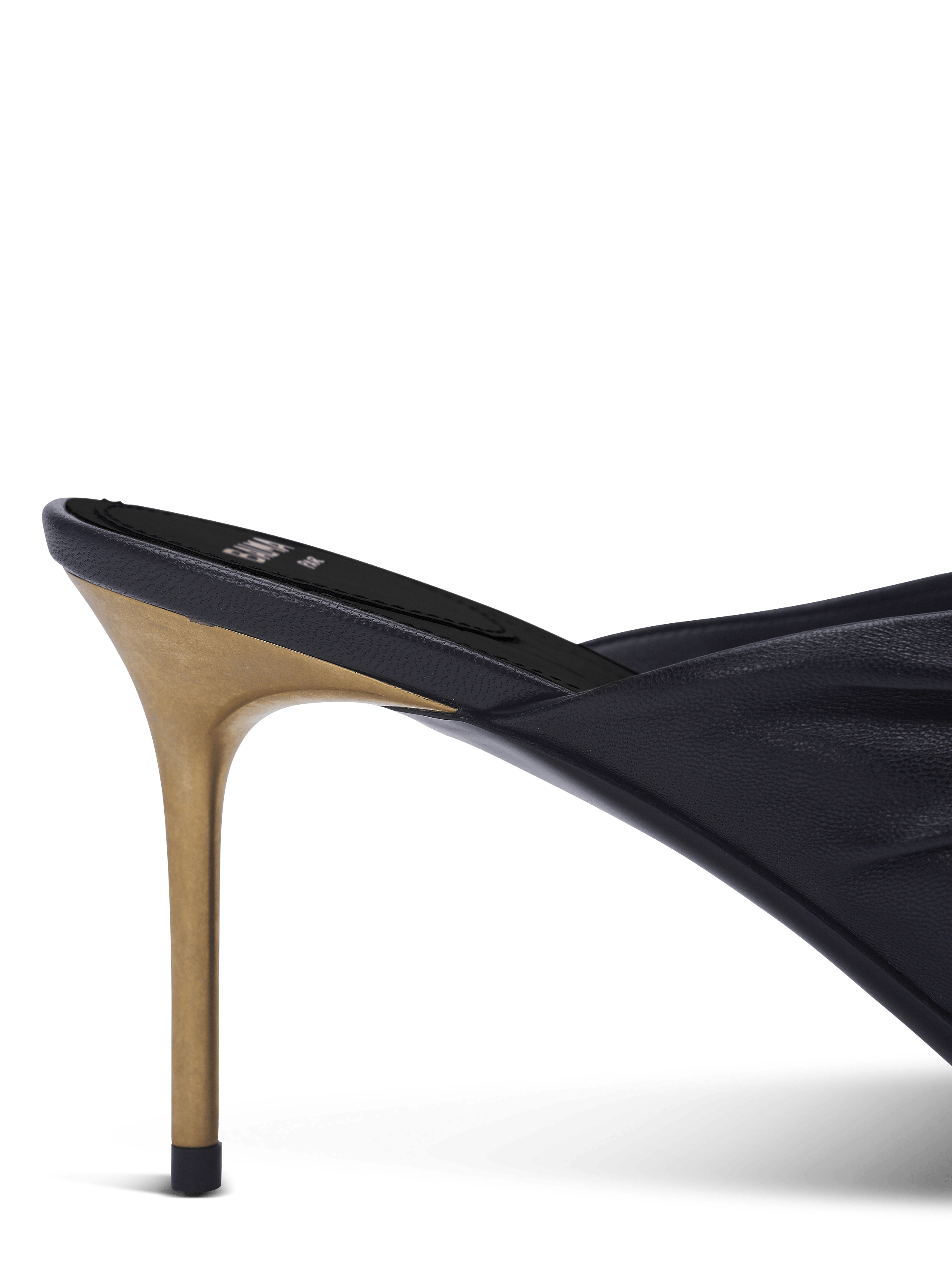 Mule safety pin-lambskin