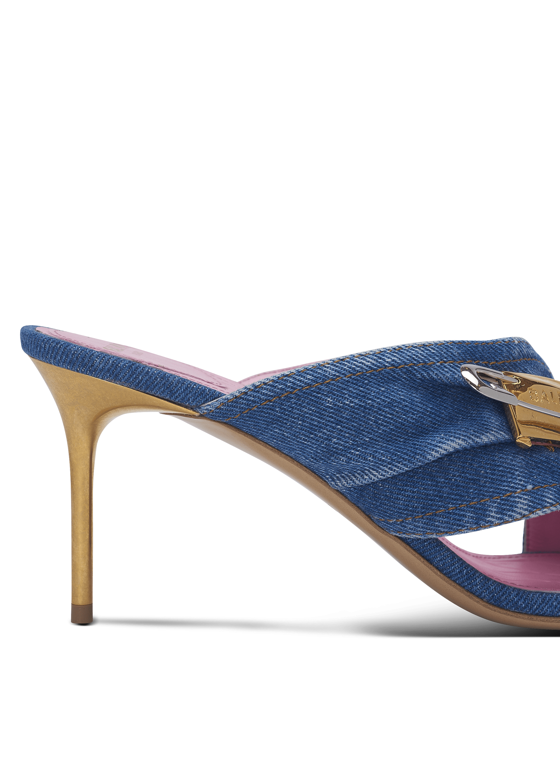 セーフティピン デニムミュール 