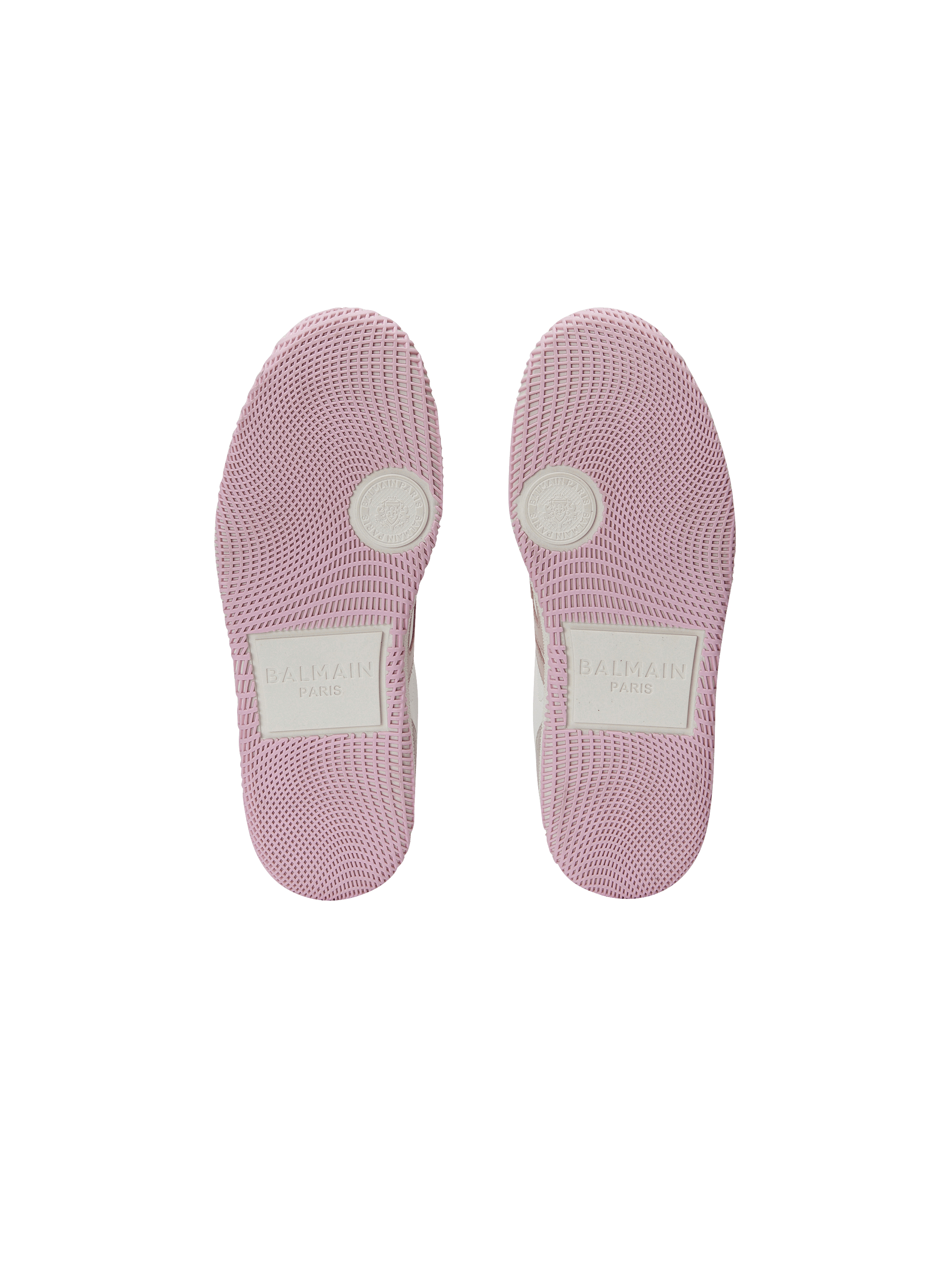Balmain Swan trainers in calfskin and suede - Women | BALMAIN