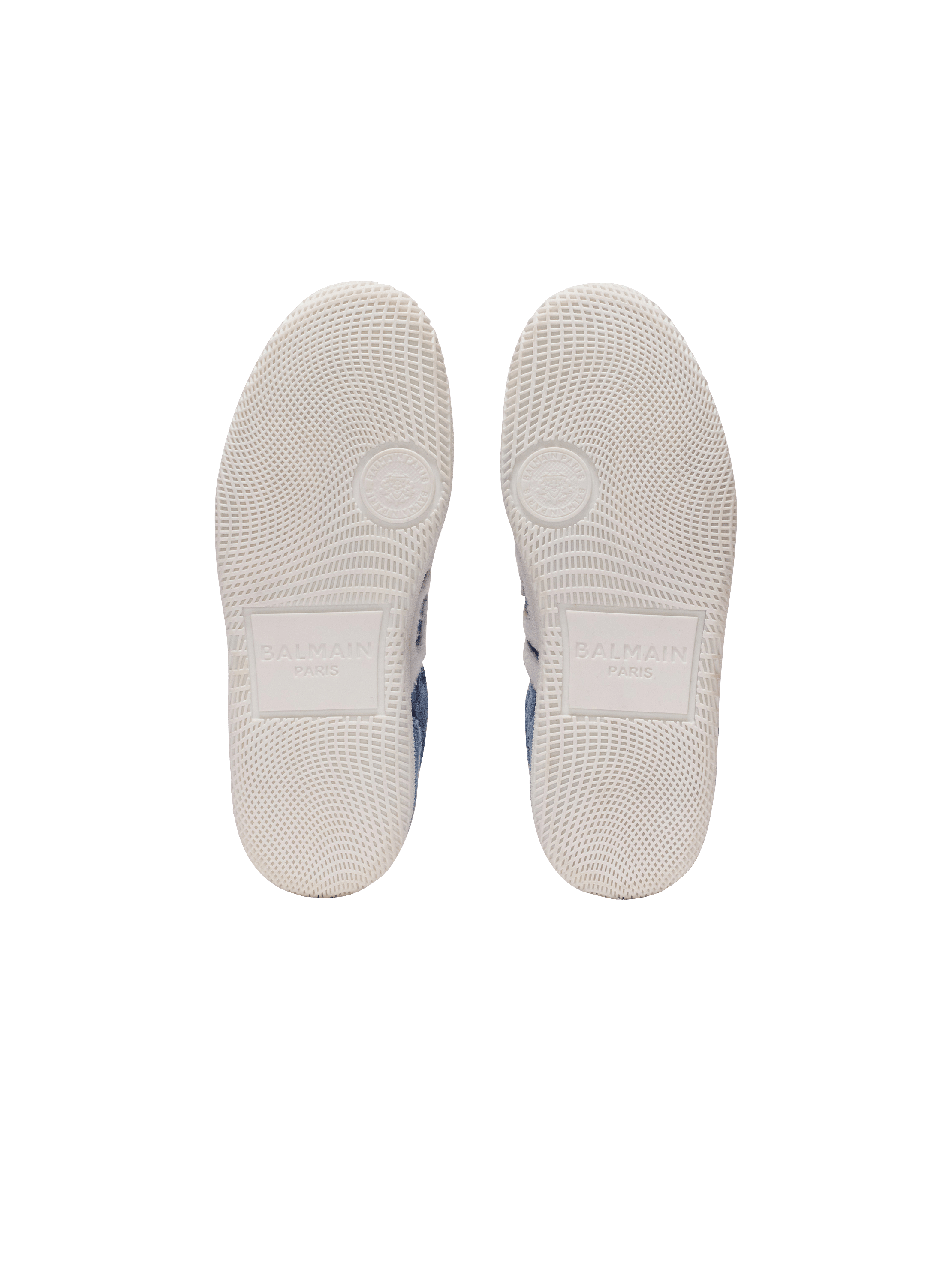 Denim Balmain Swan trainers - Women | BALMAIN