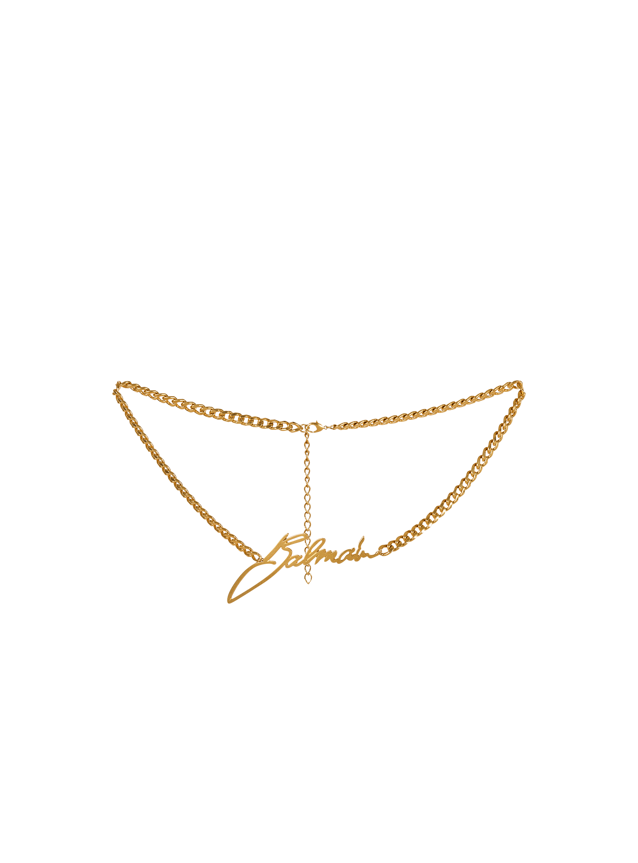 Balmain chain belt-brass