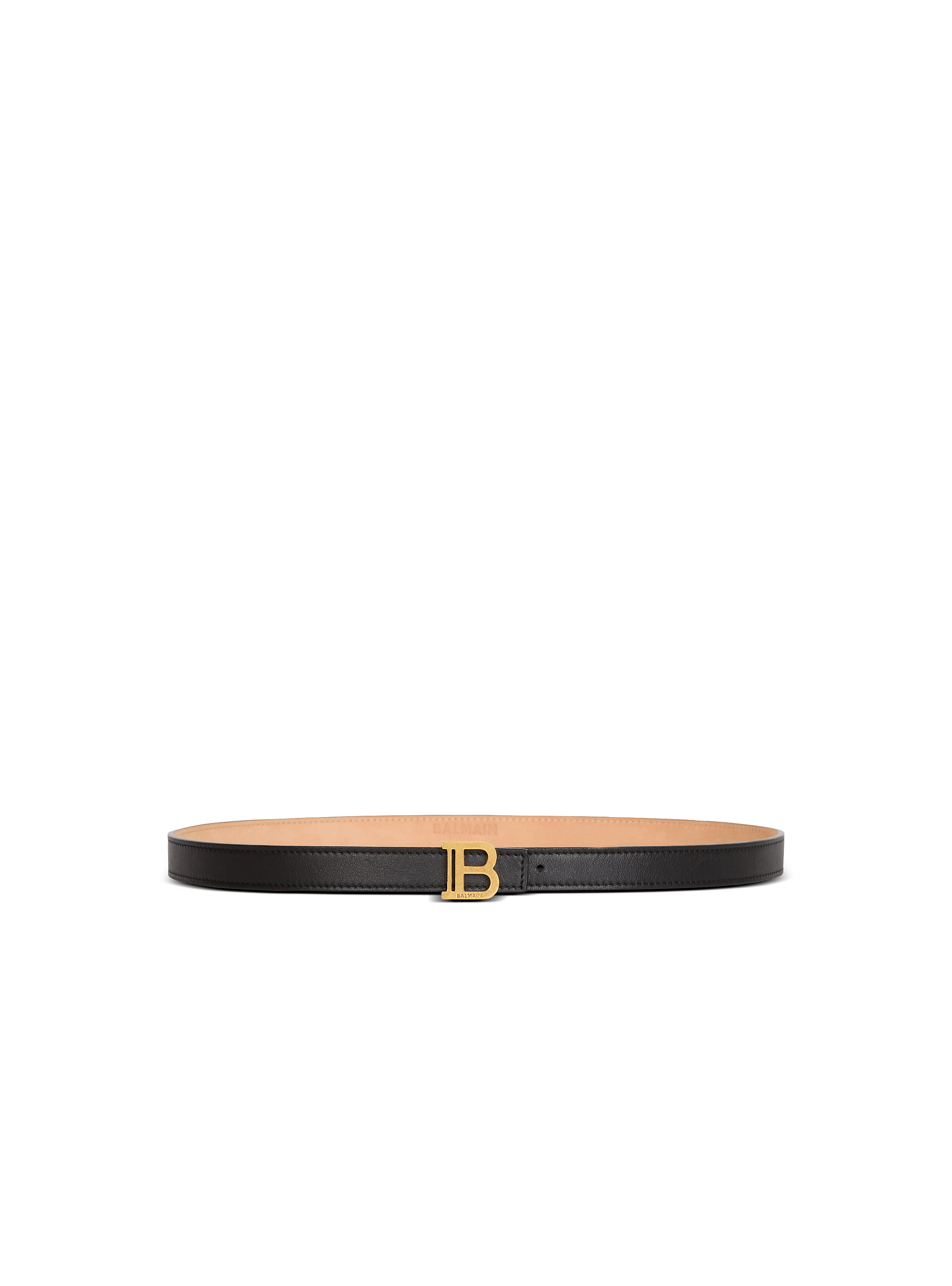 Thin calfskin B-Belt