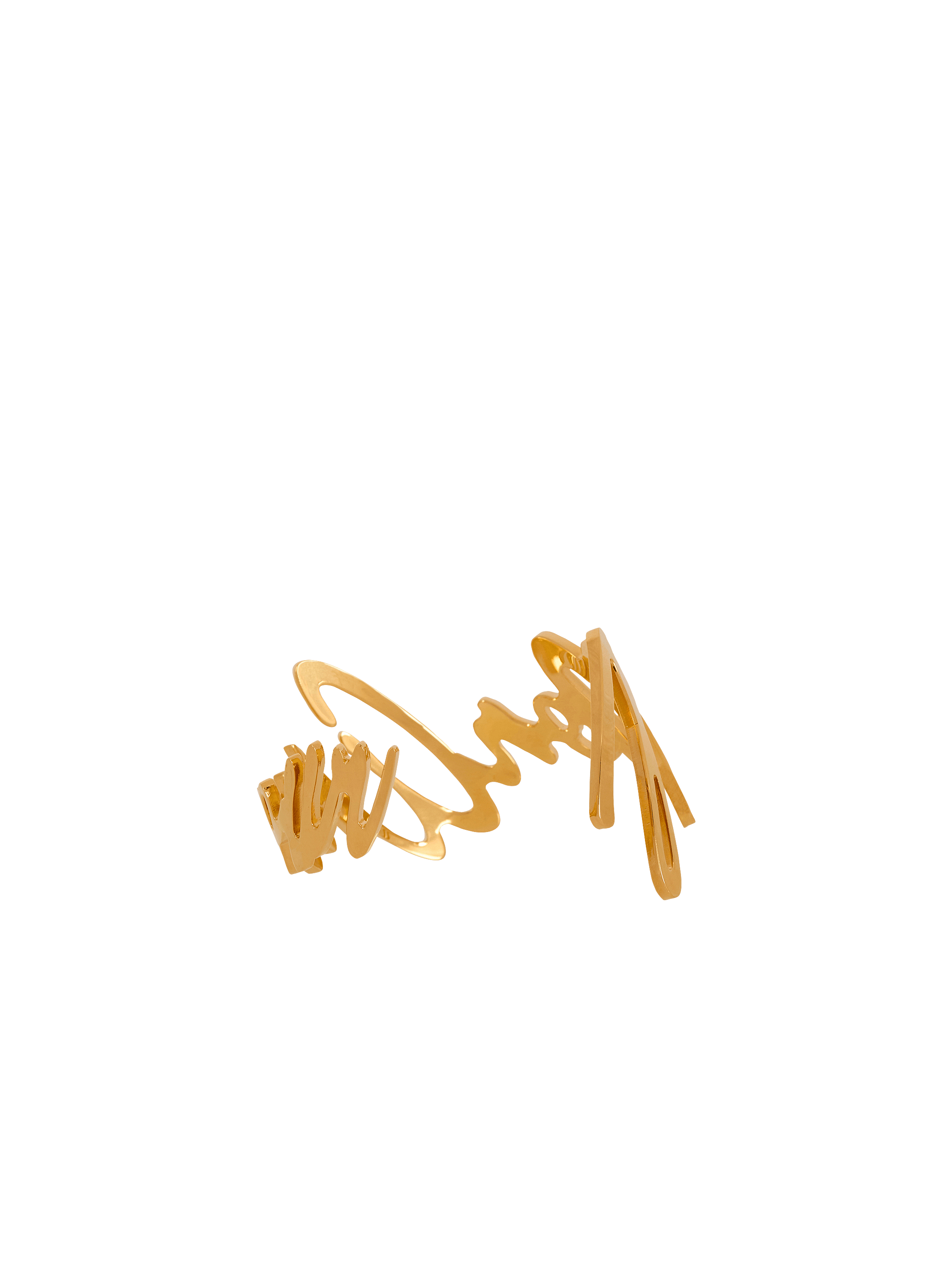 "Mon amour" brass bracelet 