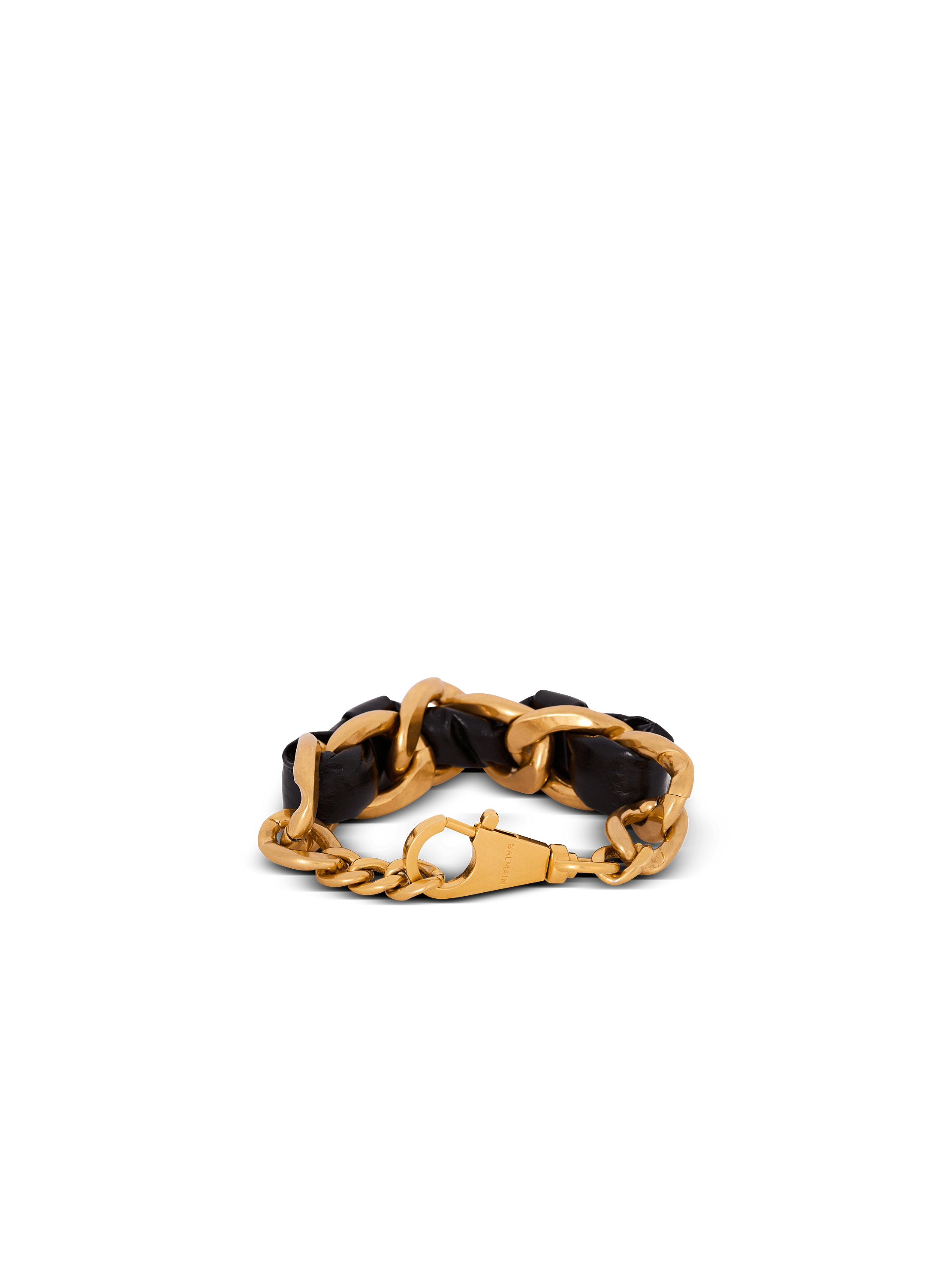 1945 Soft chain and leather bracelet 