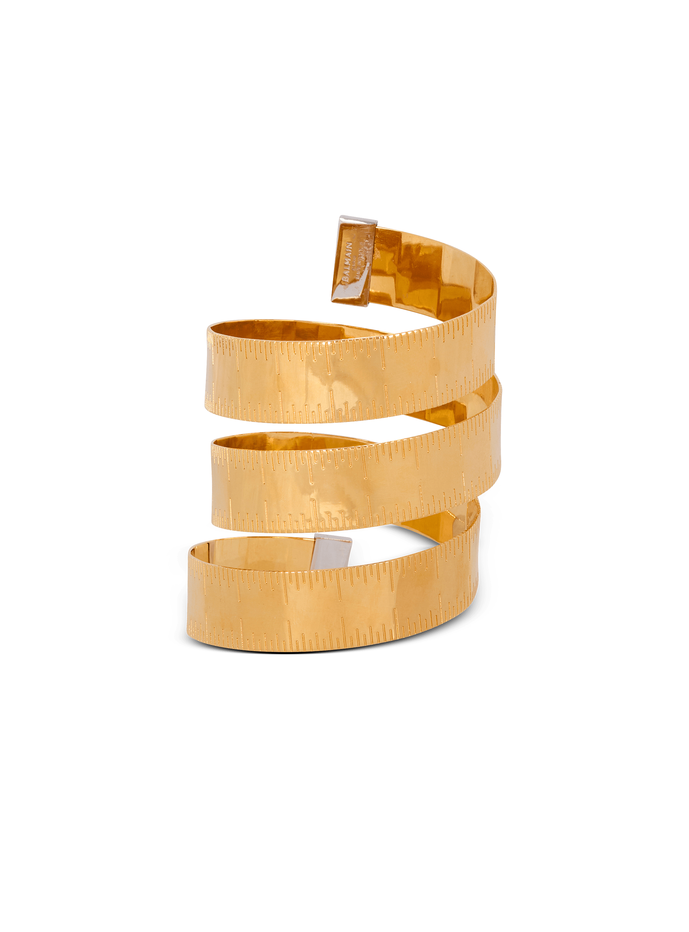 Brass tape measure cuff 