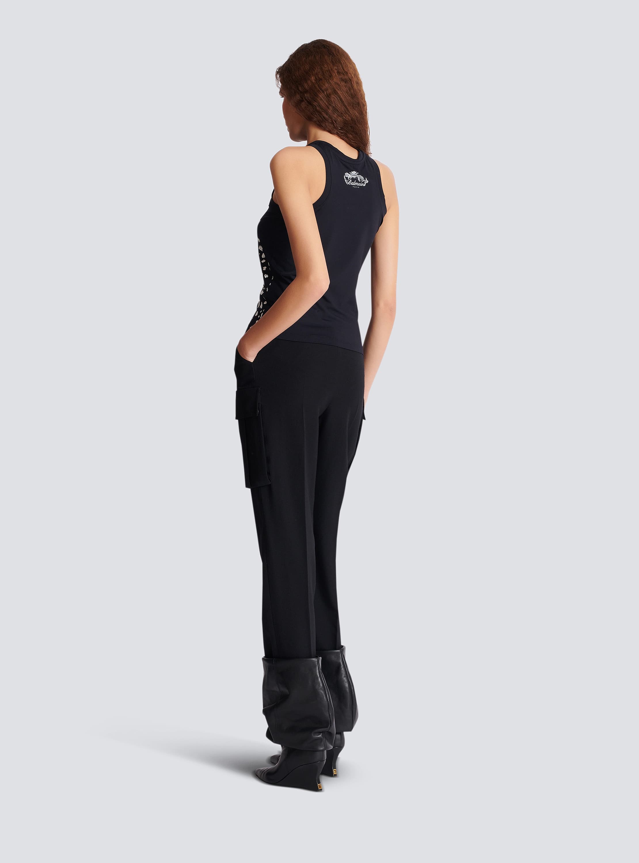 Leopard print tank top