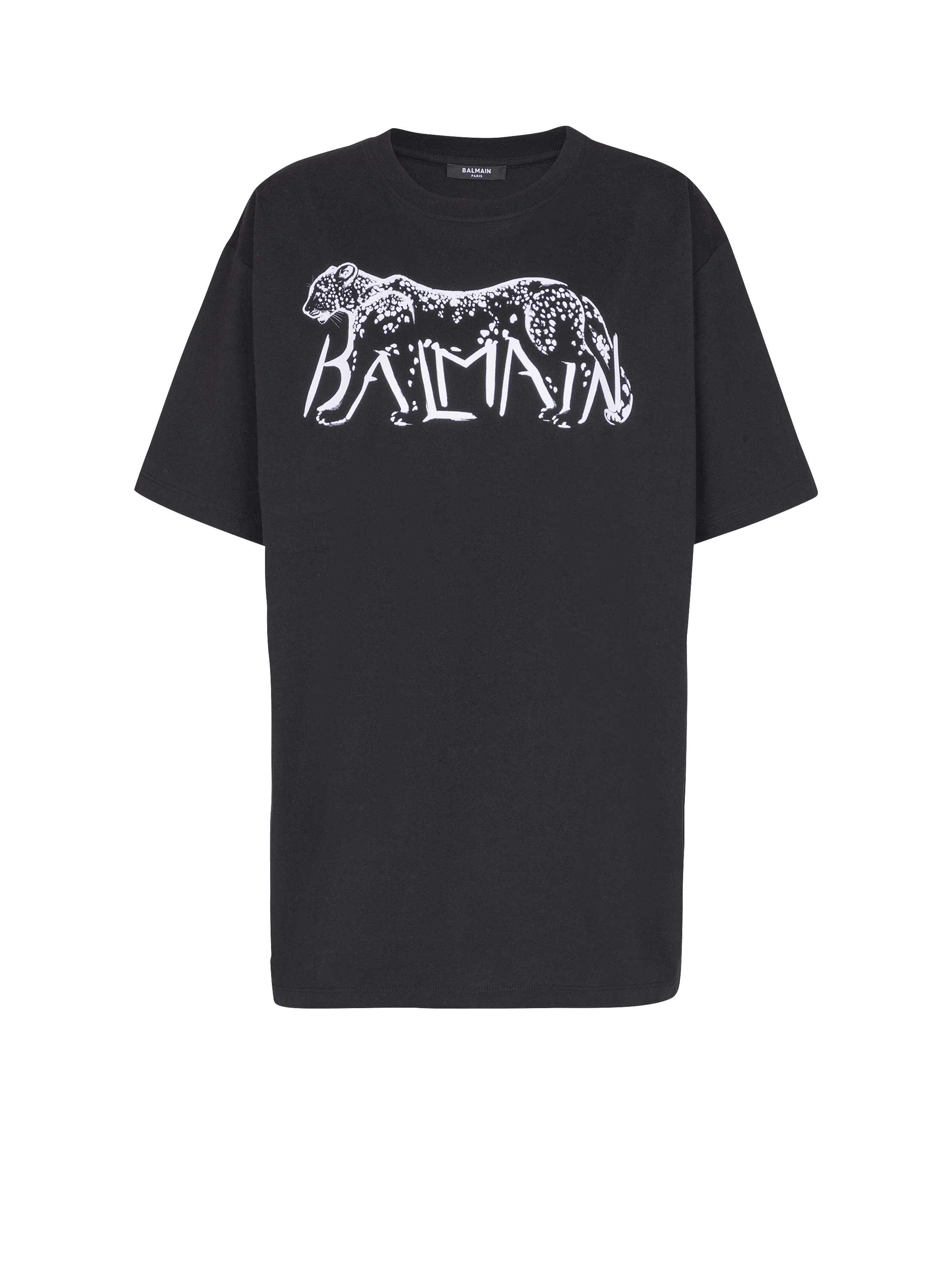 T-shirt with leopard print