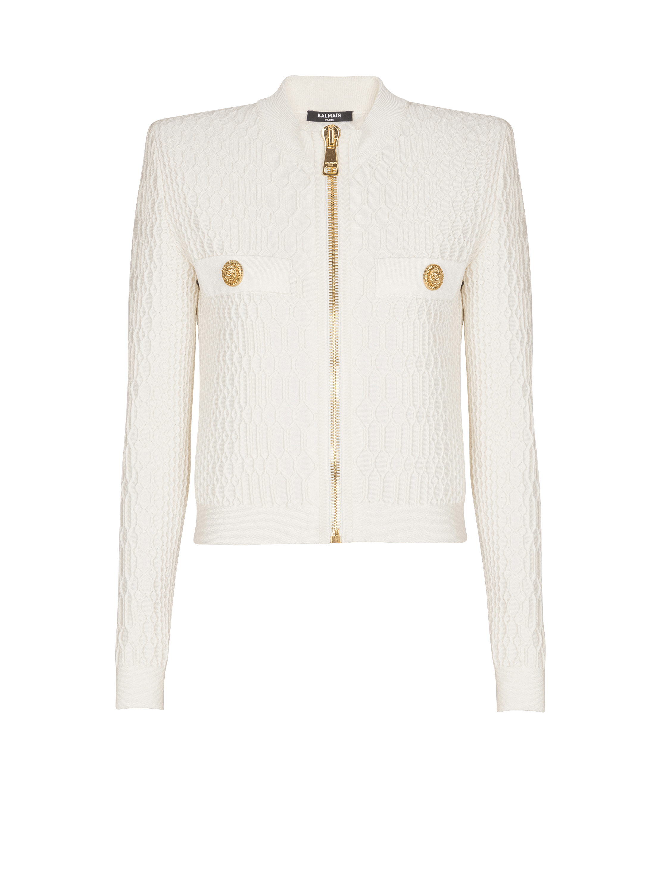 Crocodile knit jacket
