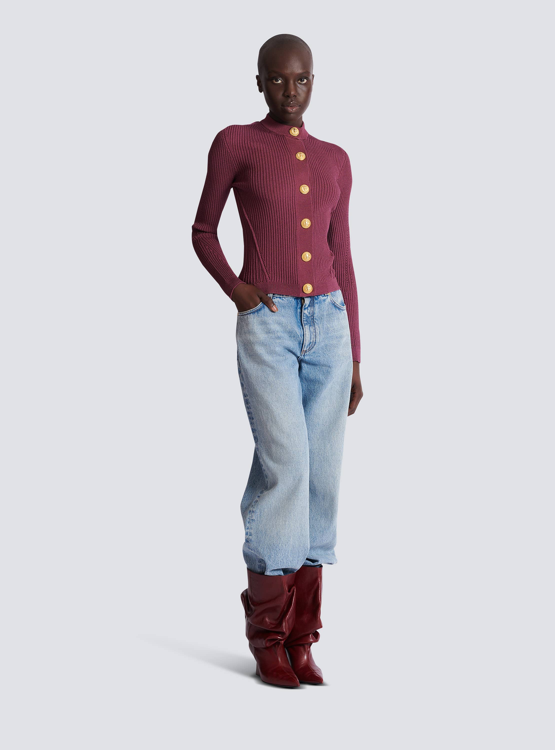 ファインゲージニッット ボタンカーディガン - Women | BALMAIN