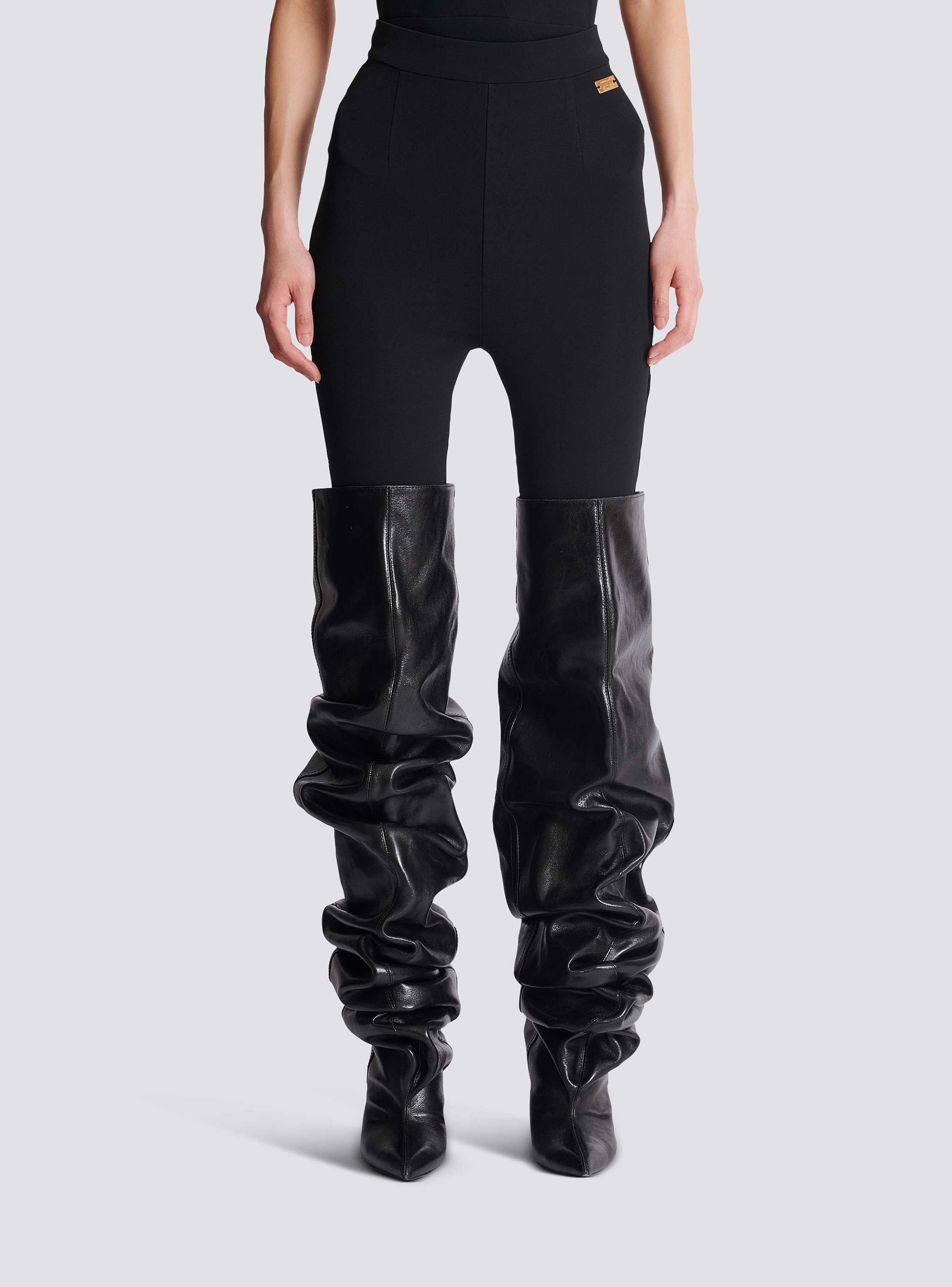 Jersey stirrup leggings