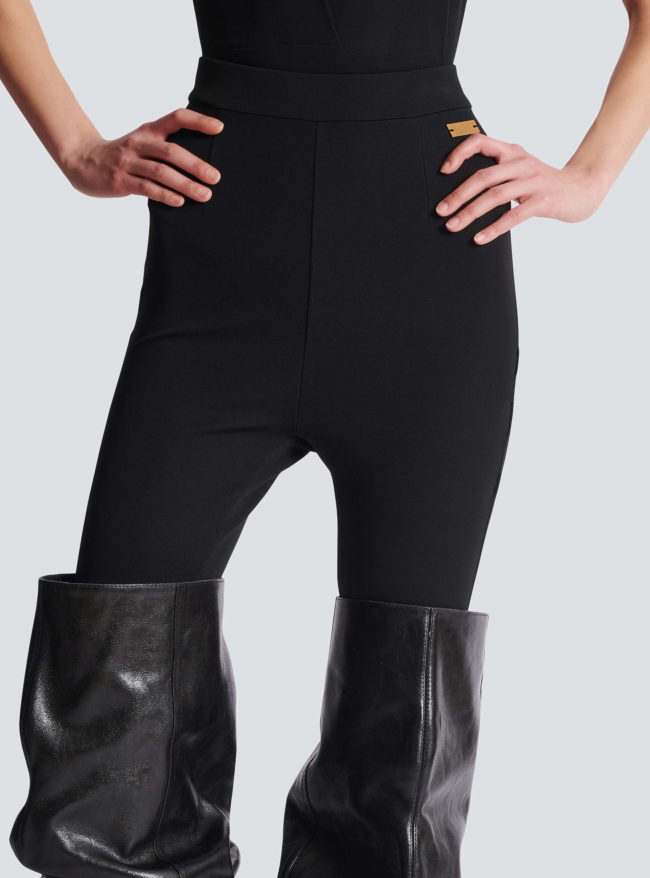 Jersey stirrup leggings