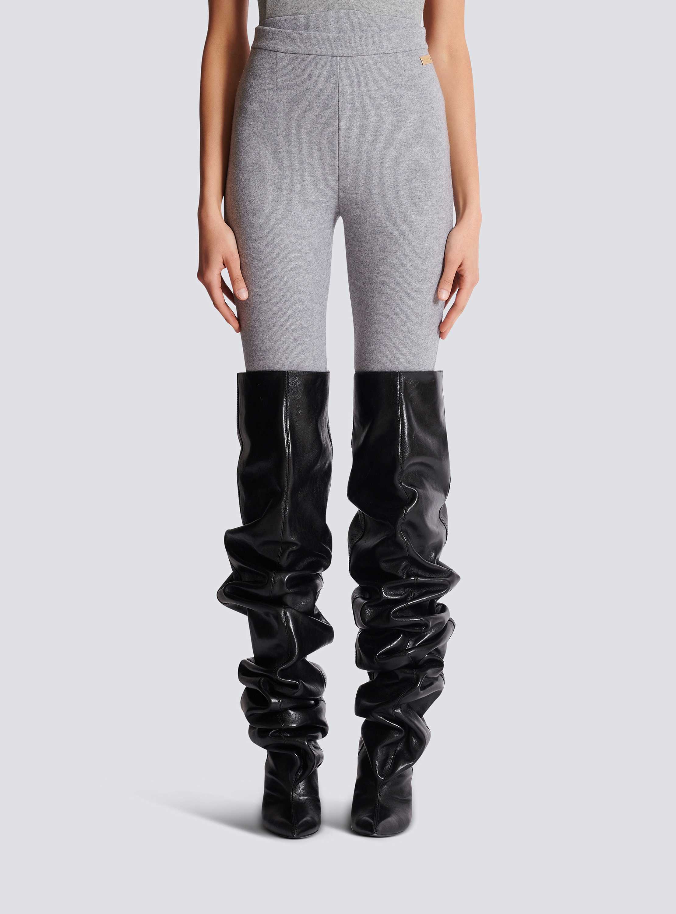 Cotton knit leggings