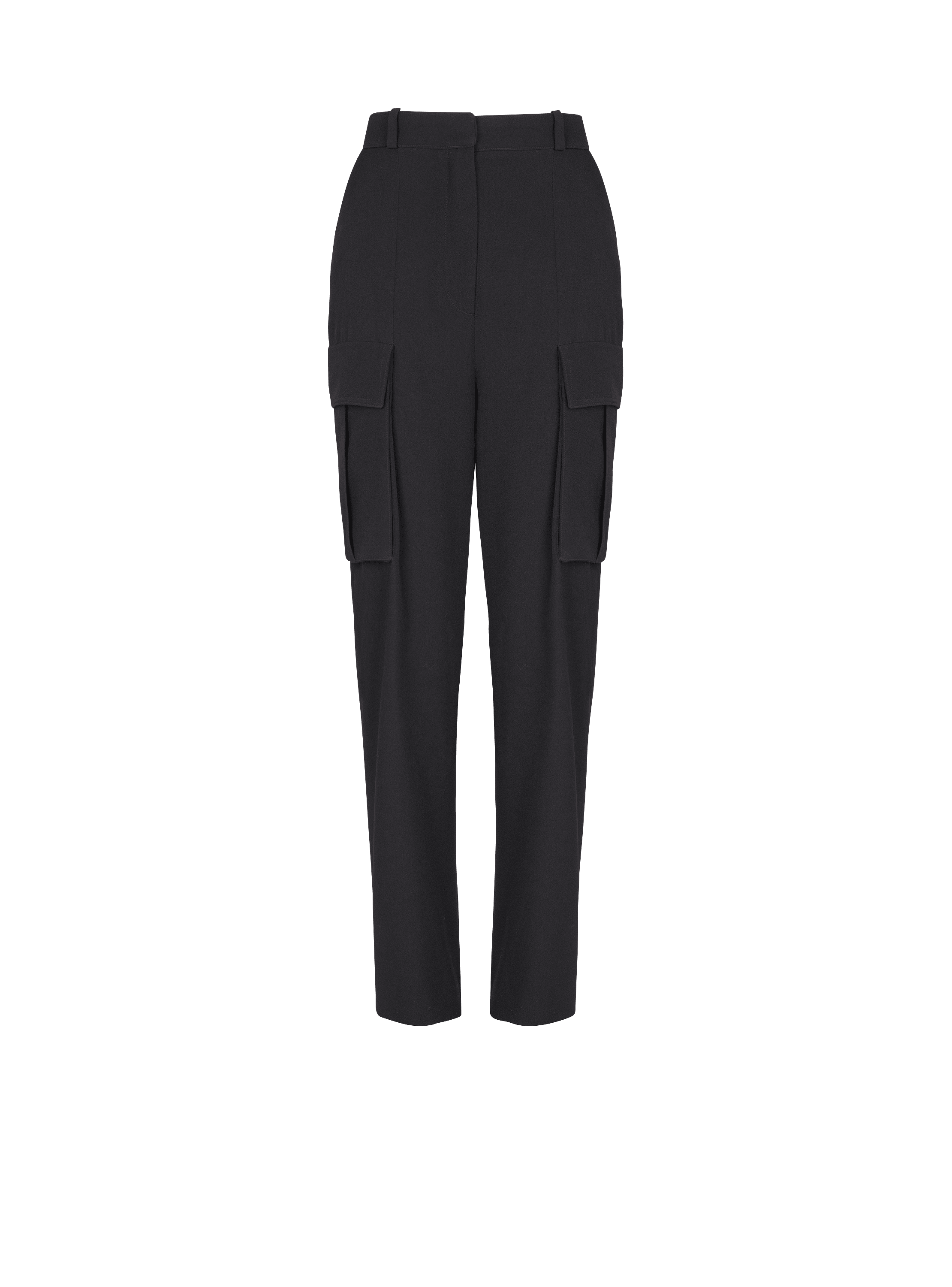 Cargo pants in grain de poudre wool
