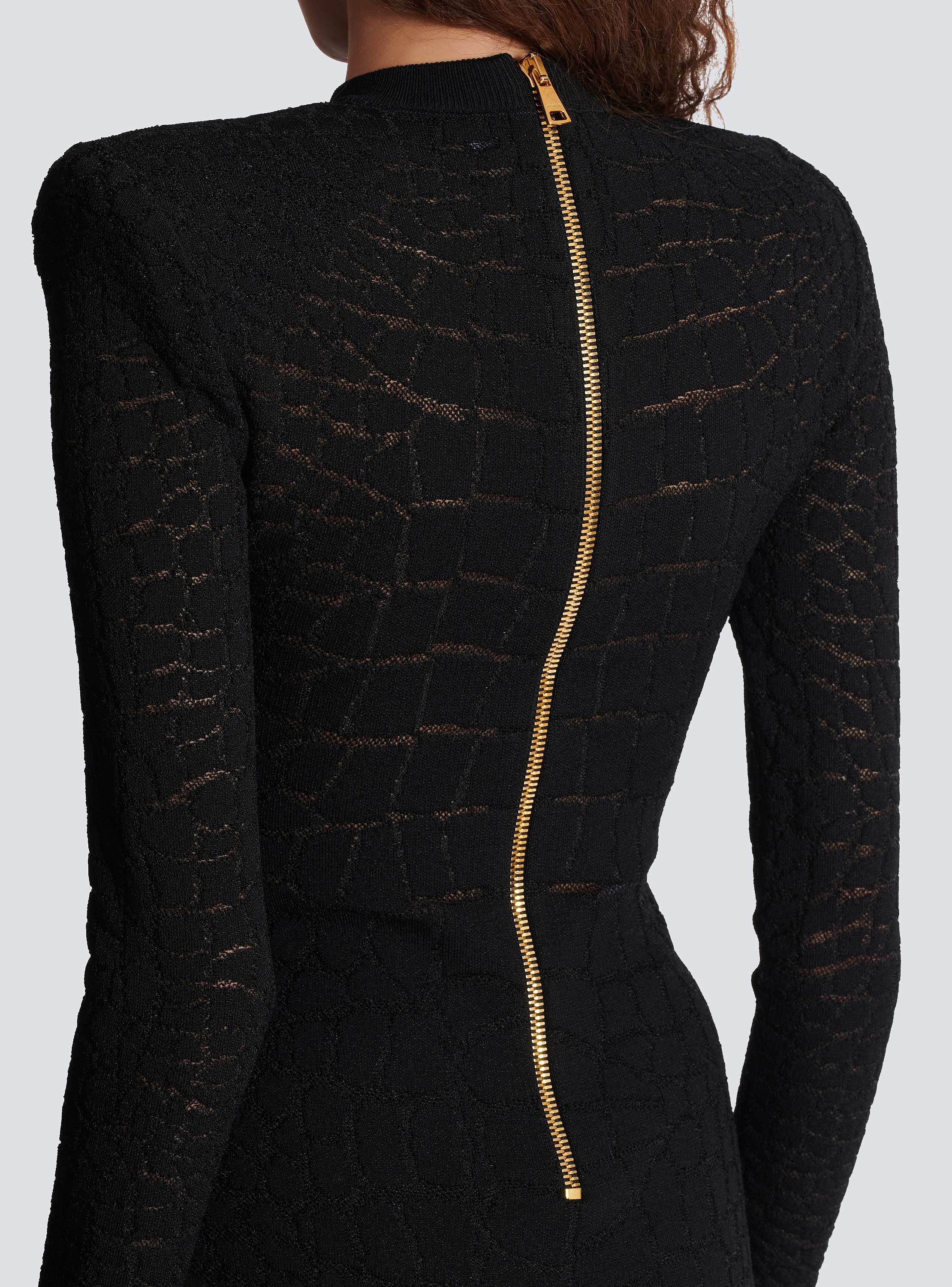 Short sequin dress in crocodile knit