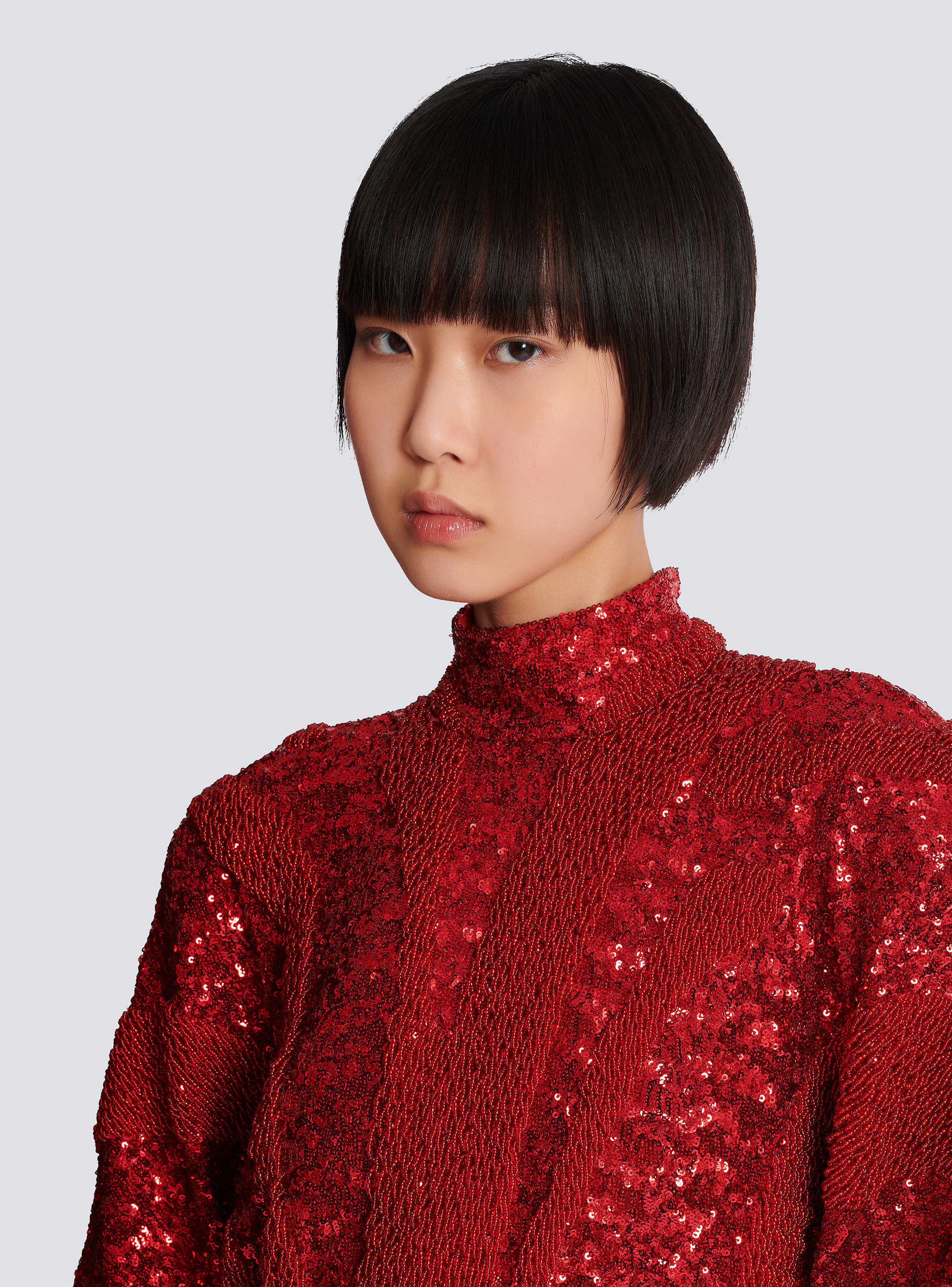 Short zebra sequin dress