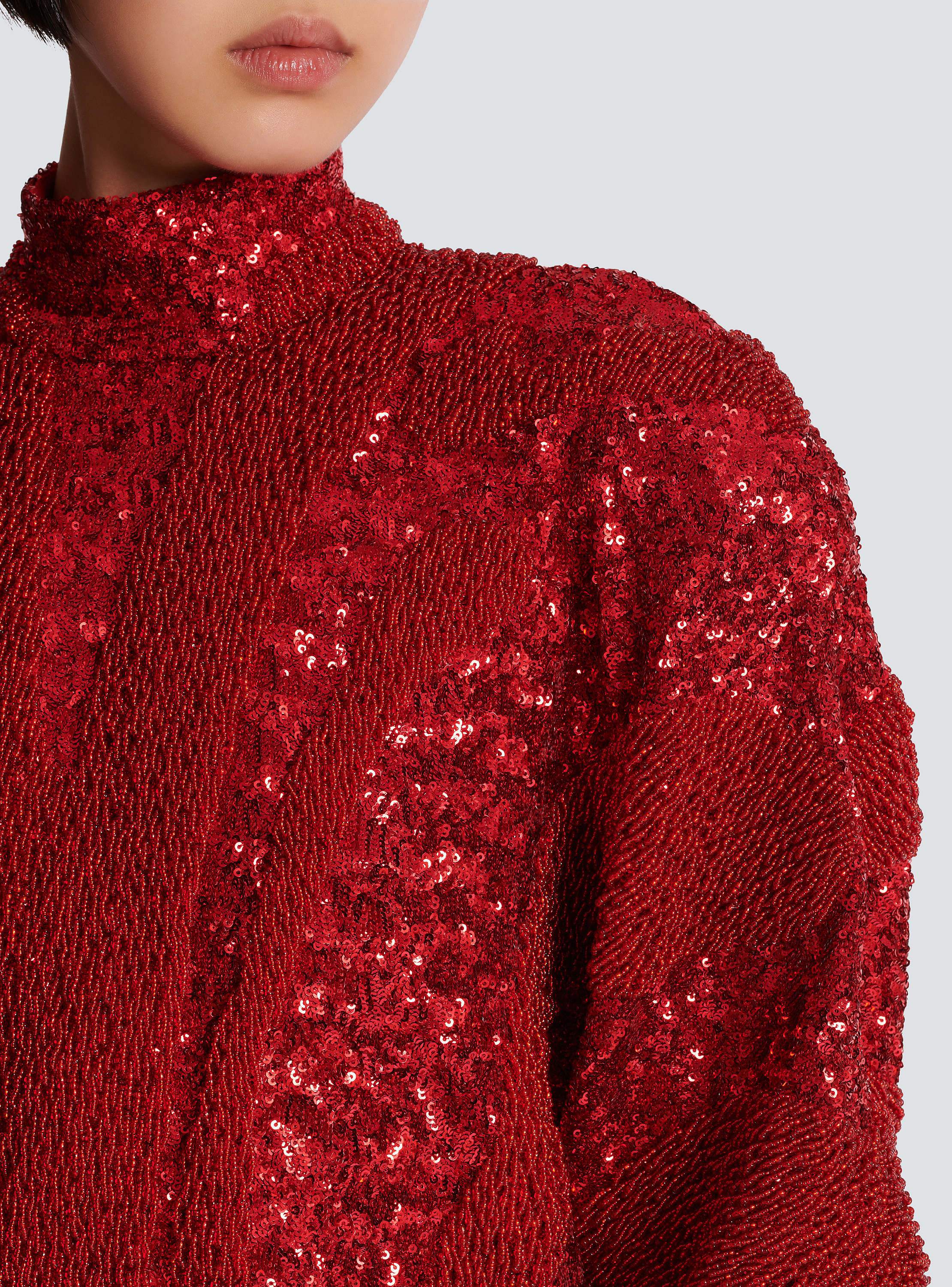 Short zebra sequin dress