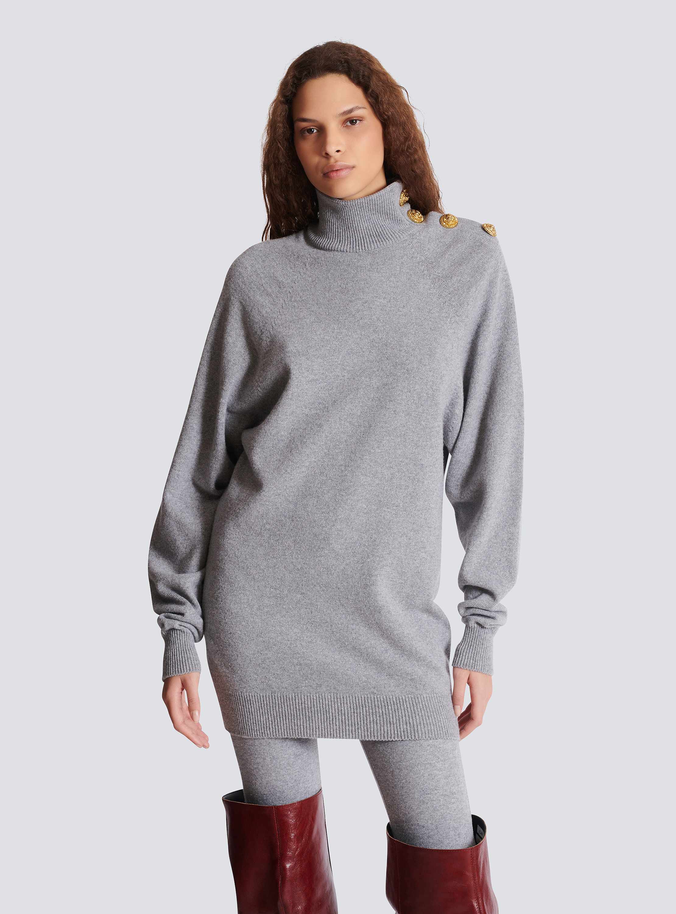 Short cashmere jumper dress 
