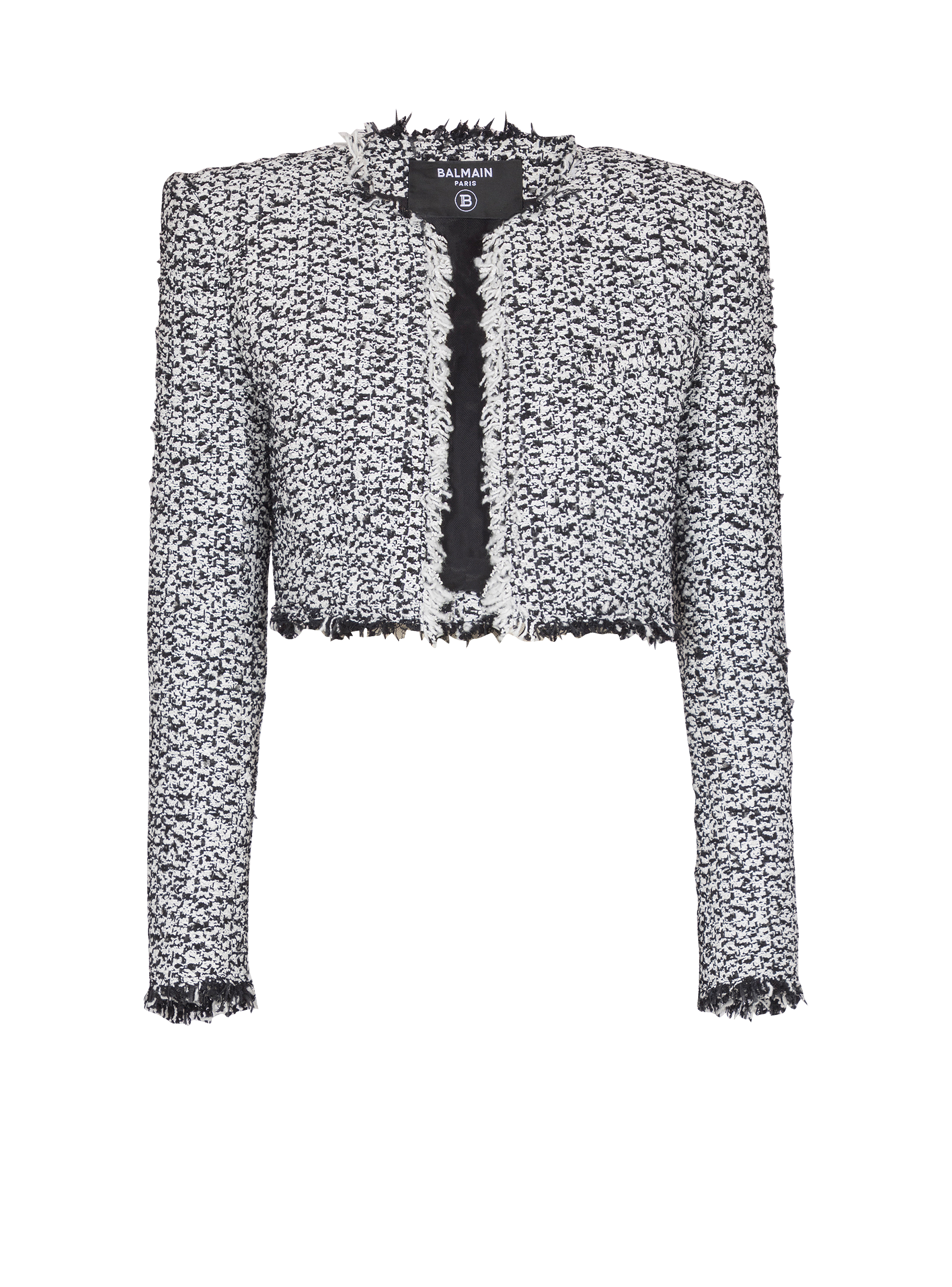Cropped tweed jacket