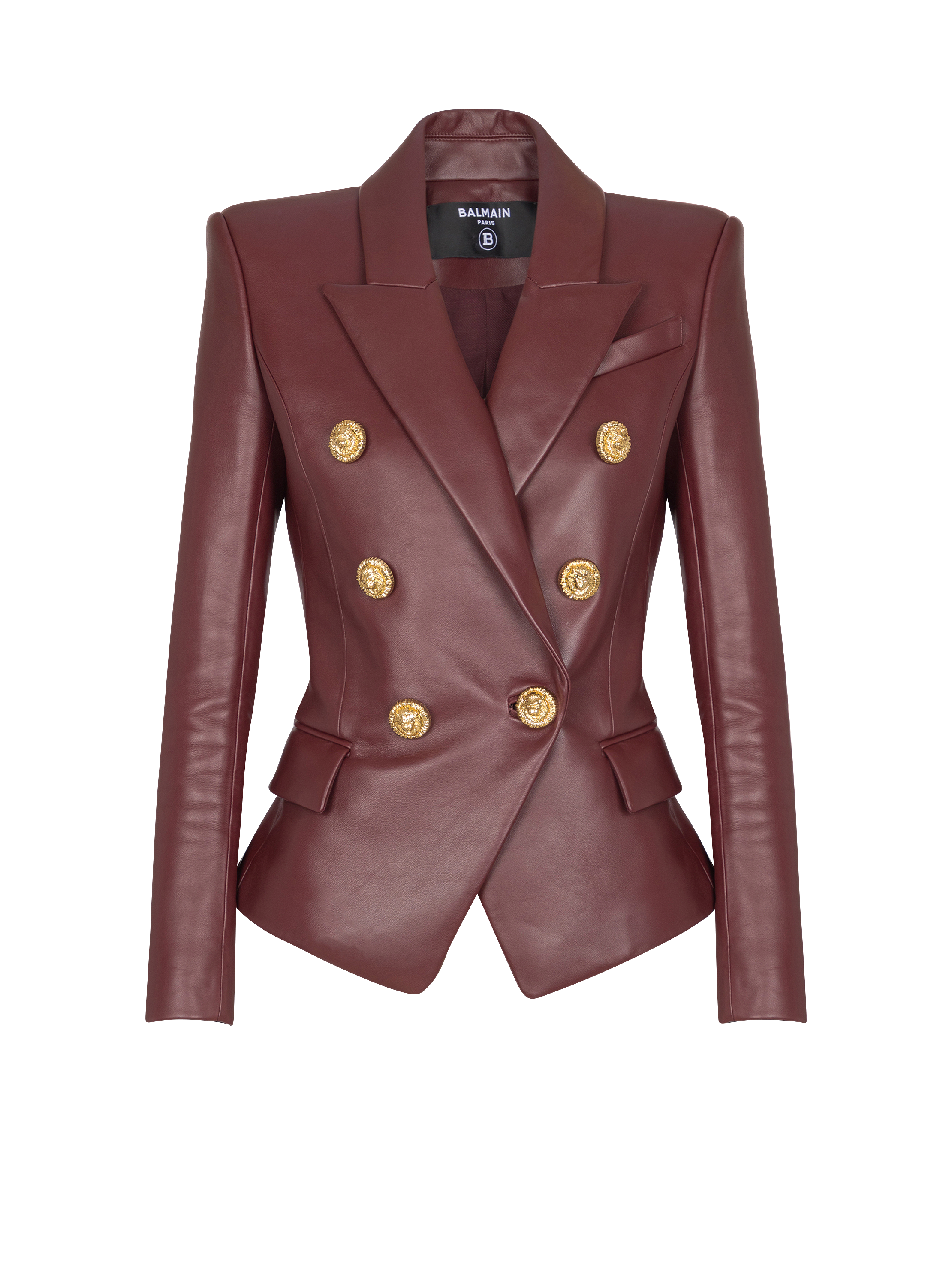 6-button lambskin jacket