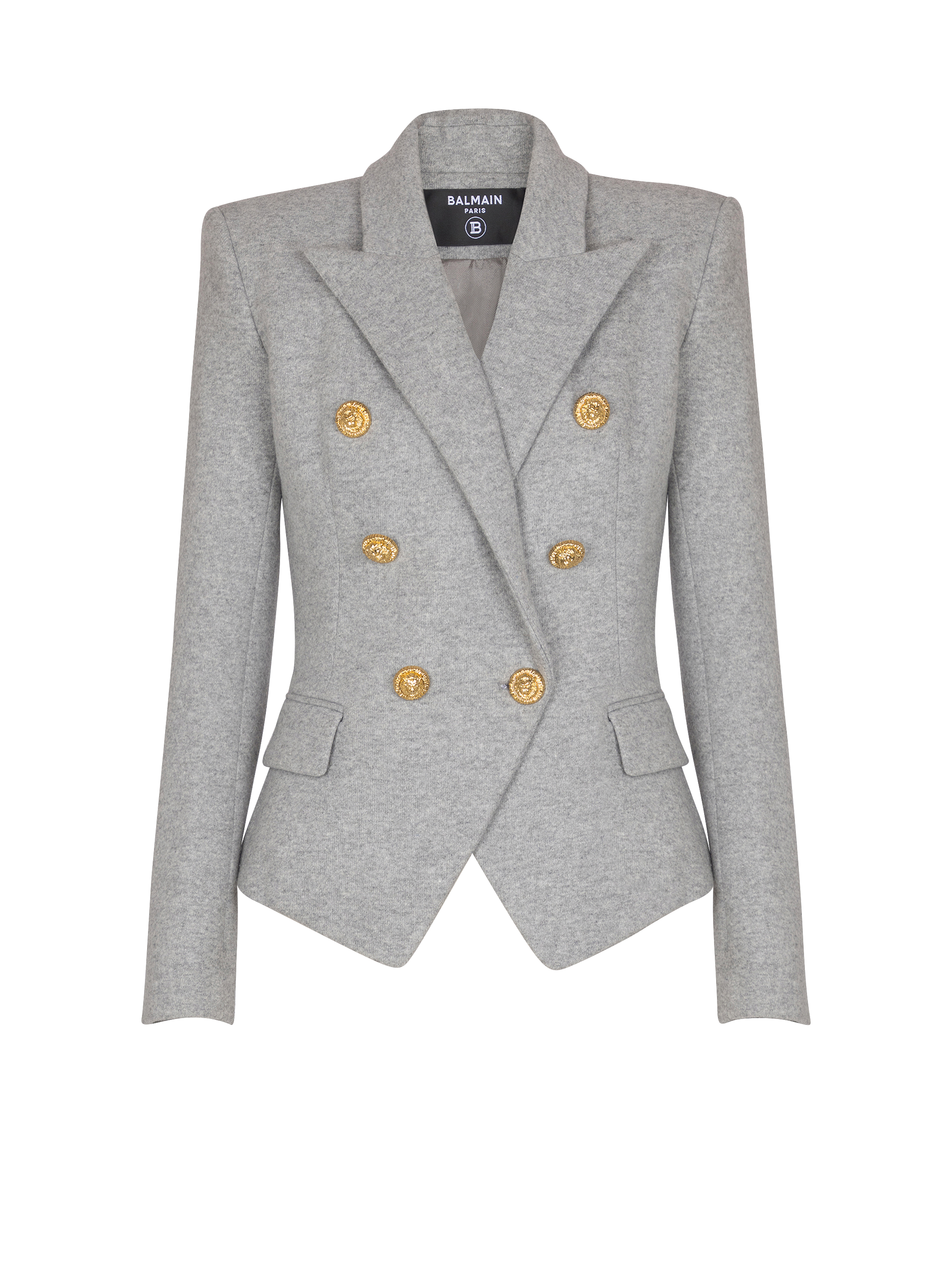 Cotton knit 6-button jacket